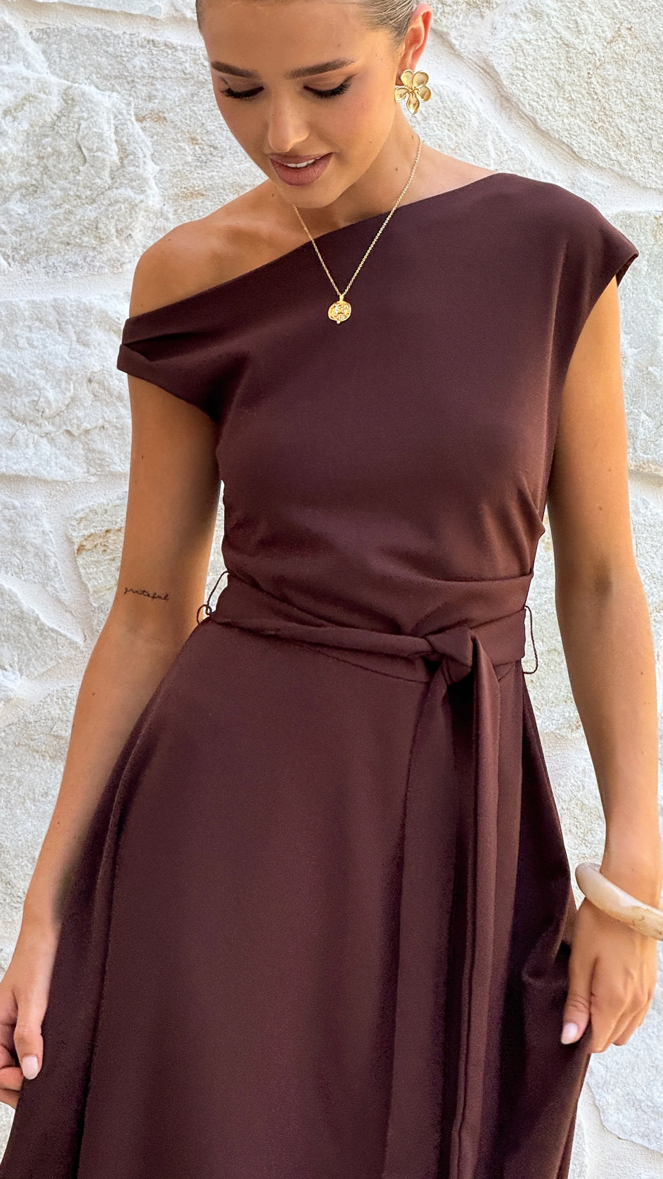 Gemma Maxi Dress - Chocolate