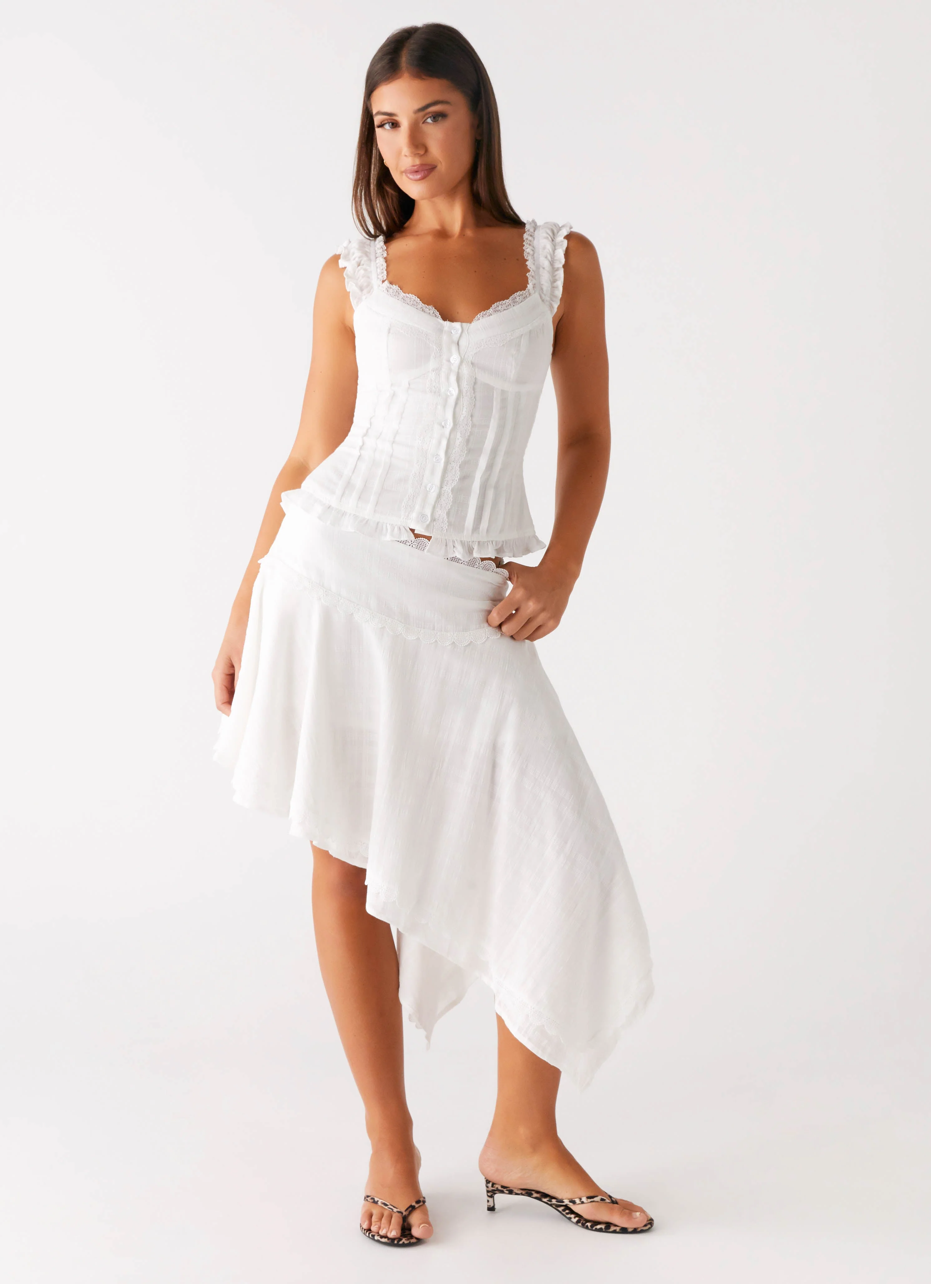 Clearwater Mist Top - White - luluinthesky