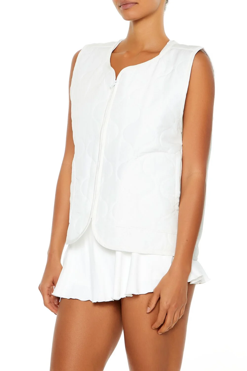 Active Quilted Zip-Up Vest