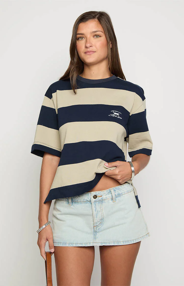 Lioness Rhode Light Denim Mini Skirt