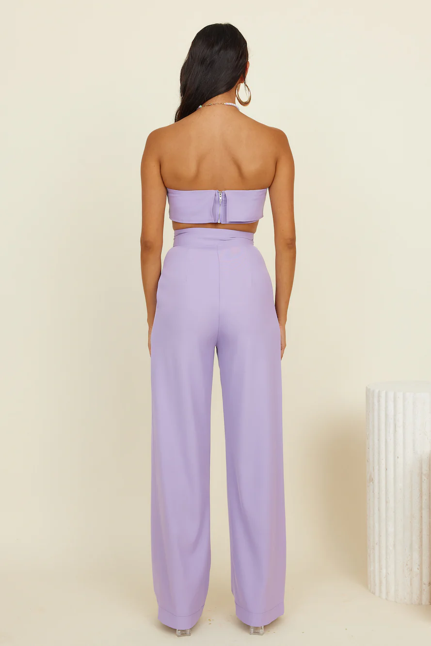 Solaris Crop Top Lilac