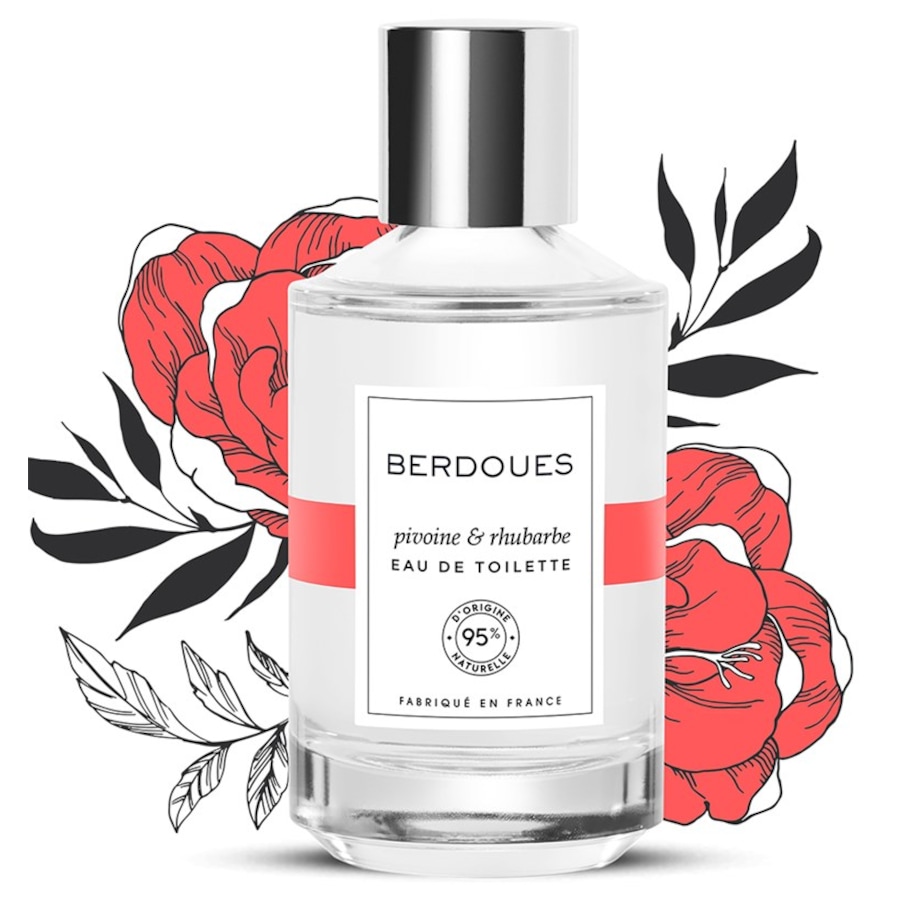 Berdoues Eaux de Toilette 95% Organics Pivoine & Rhubarb Pivoine & Rhubarbe