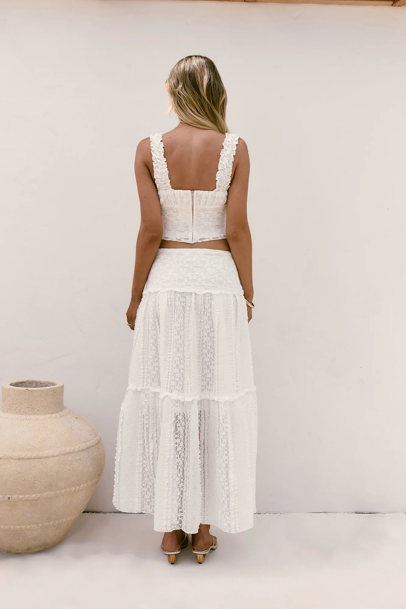 Flowing Blossoms Set White