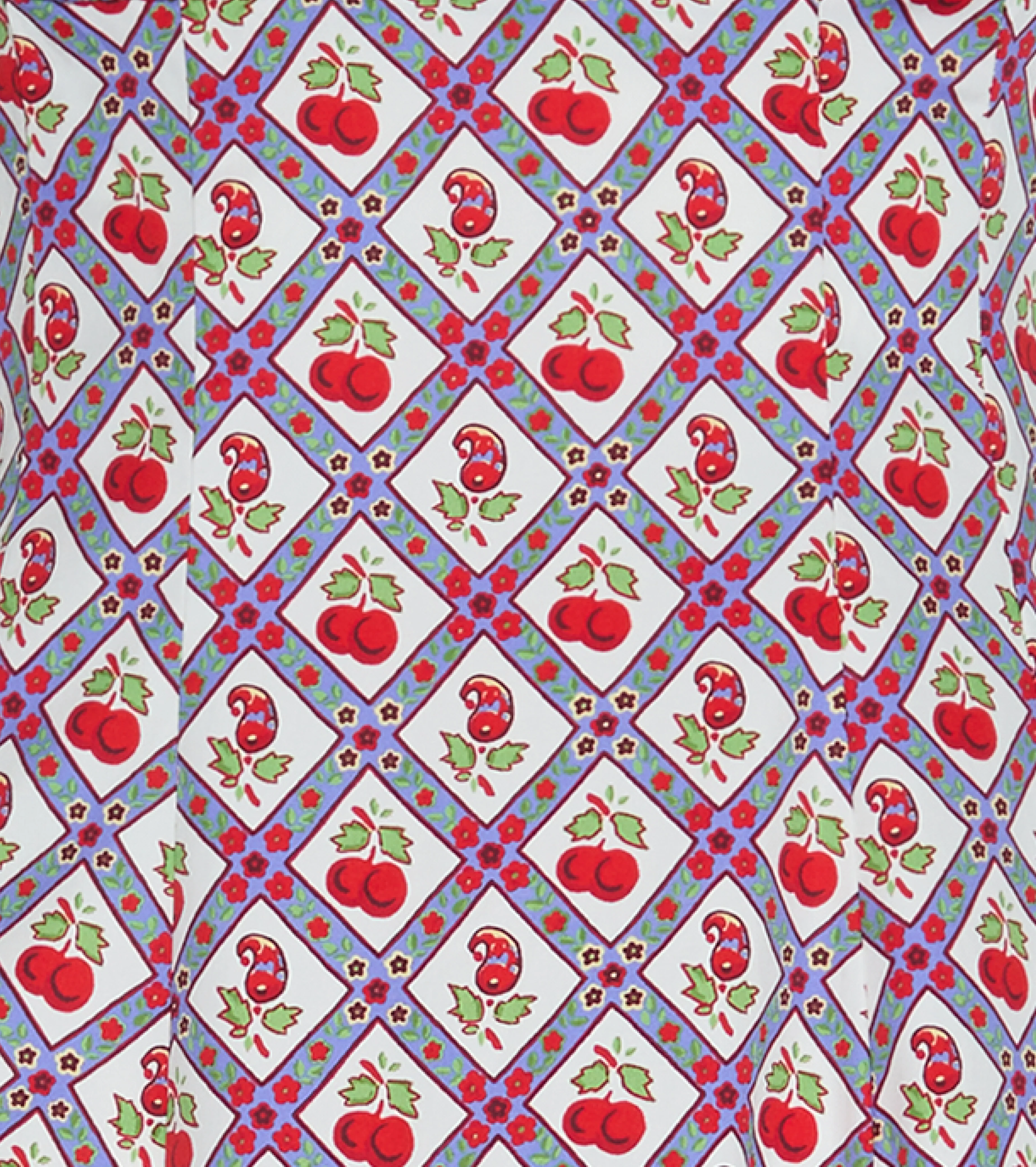 The Azalea Mini Nap Dress - Diamond Cherries Cherry Red