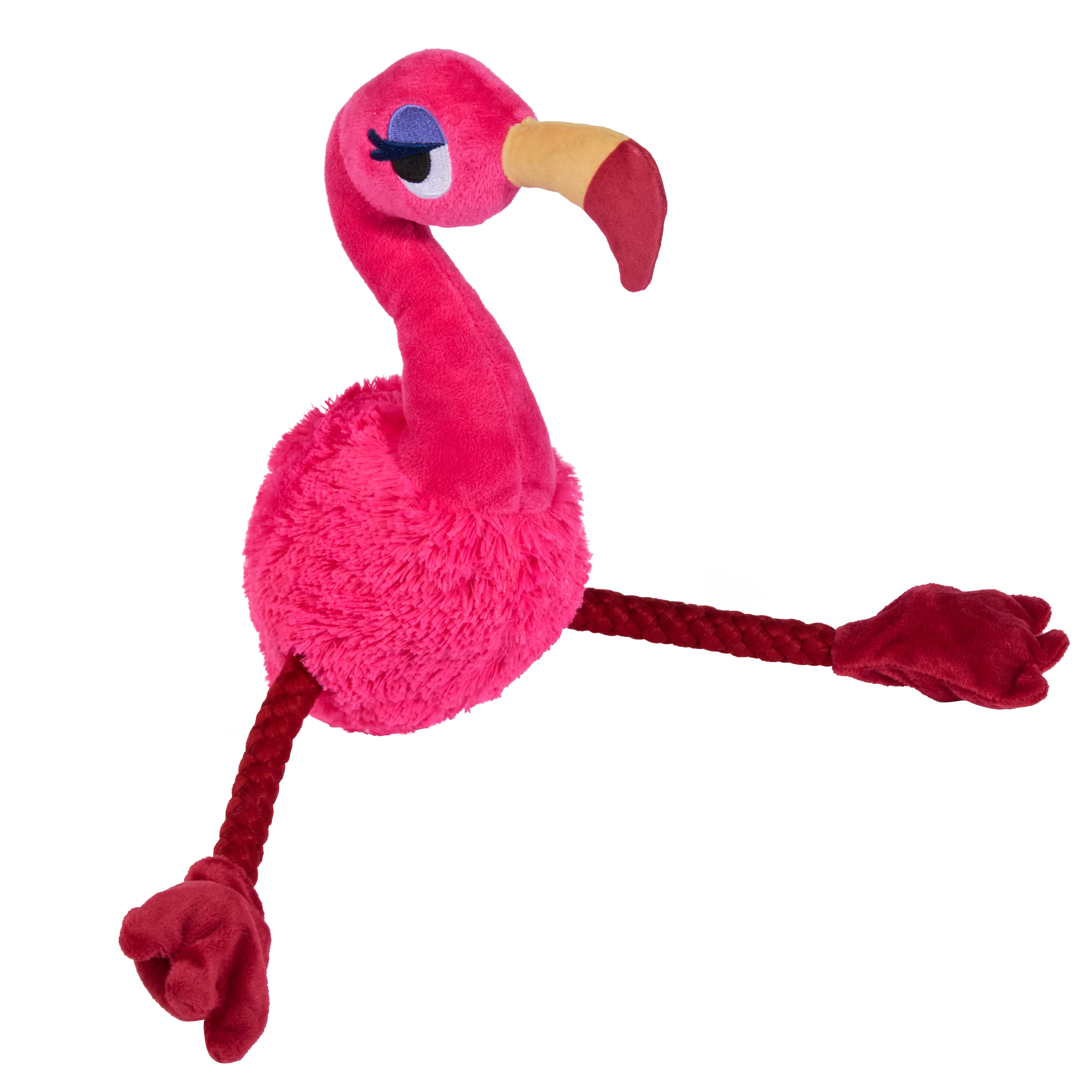 Fahari Flamingo Plush Tug Dog Toy