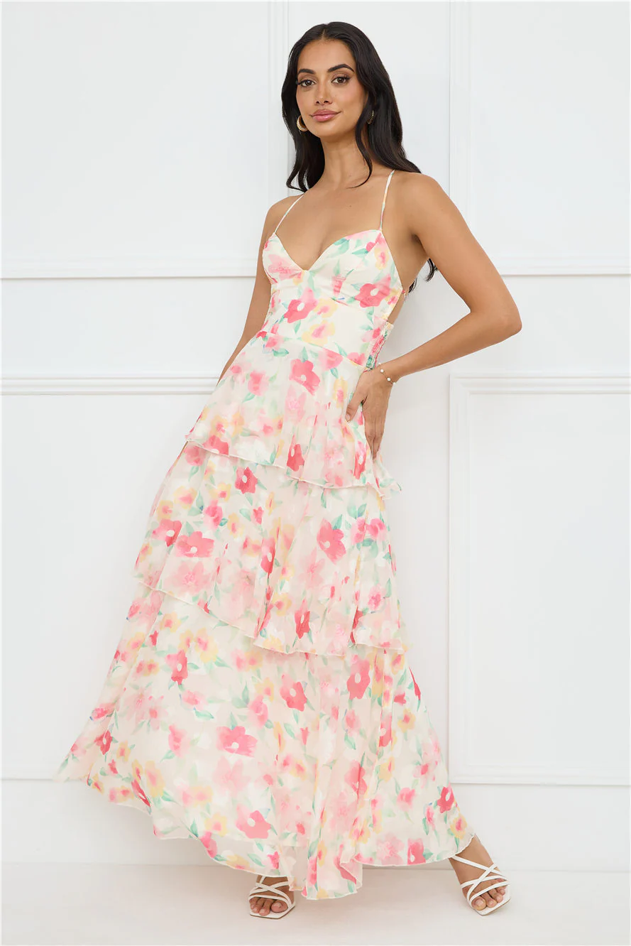 Bright Beauty Maxi Dress Print