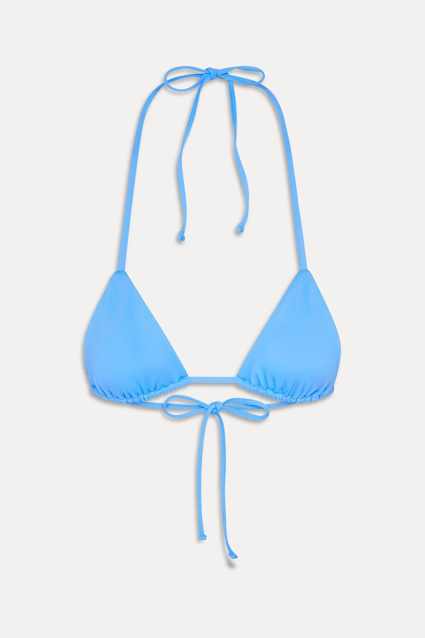 Nick Triangle Halter Bikini Top - Azure