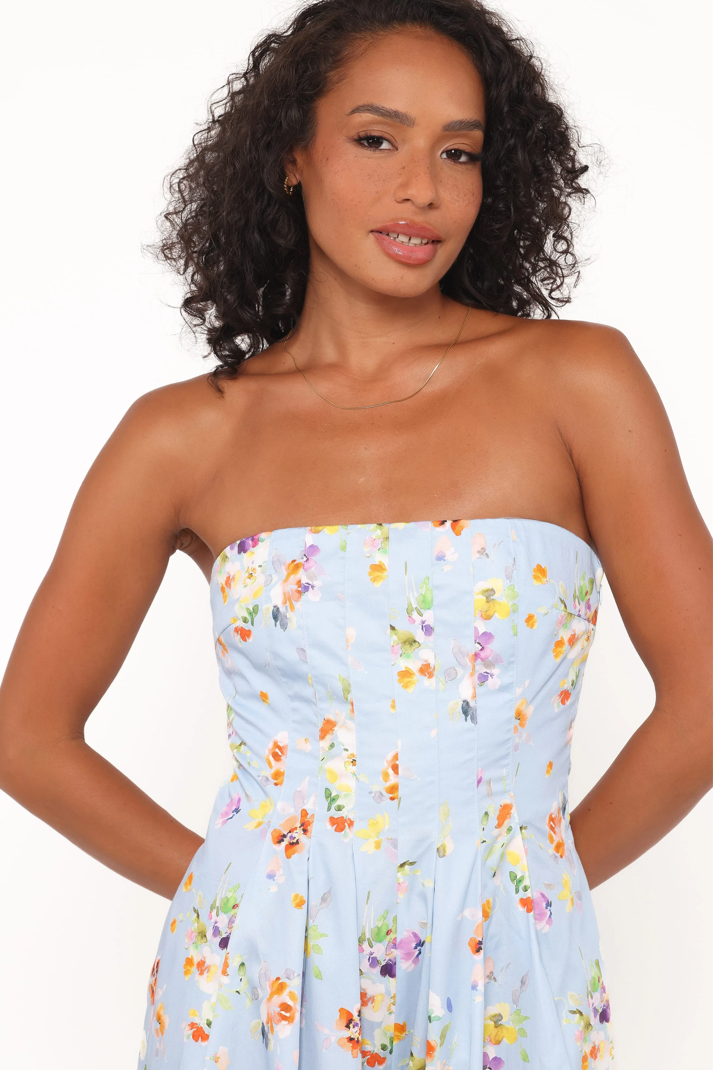 Wren Jumpsuit - Cornflower Blue Floral
