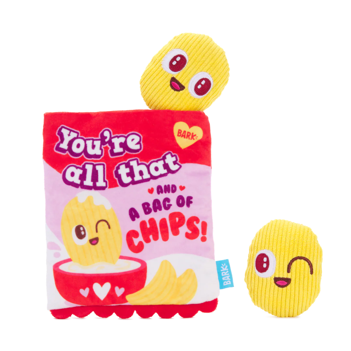 Smitten Chips Plush Enrichment + Multi-Part Dog Toy