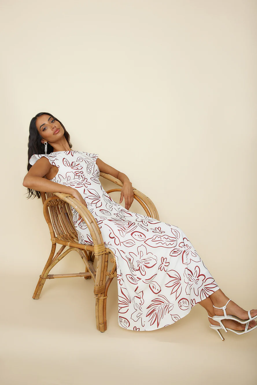 Star of Destiny Maxi Dress White