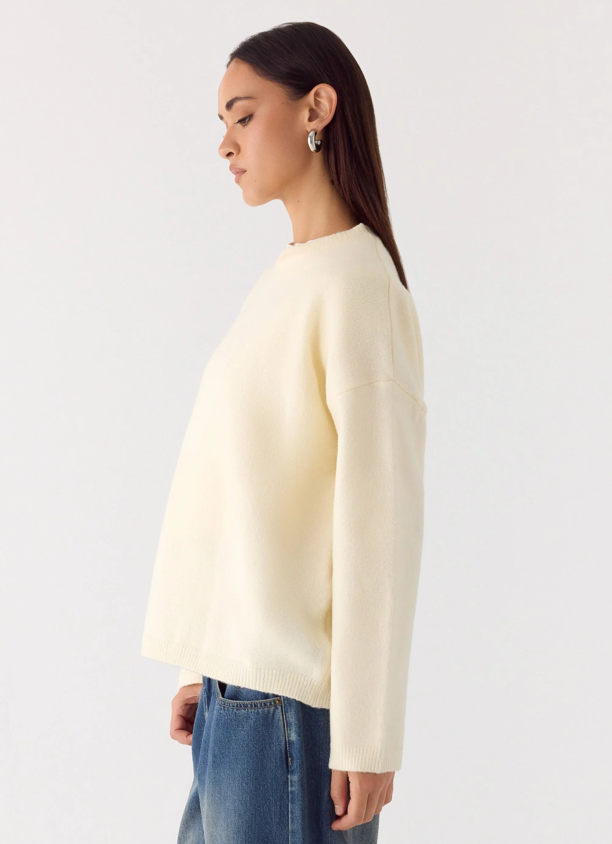 Miyuki Knit Sweater - Cream