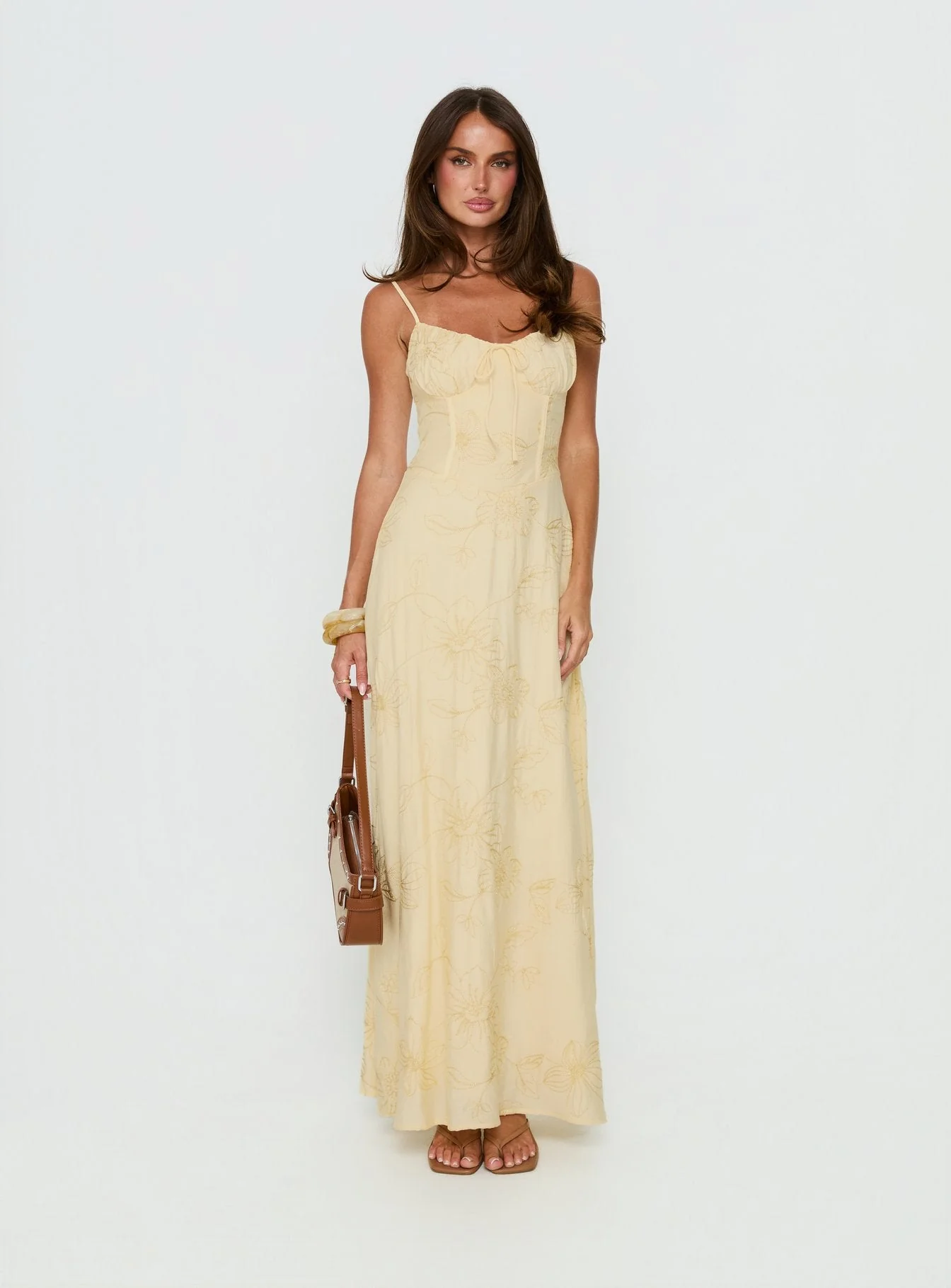 Members Only Maxi Dress Lemon