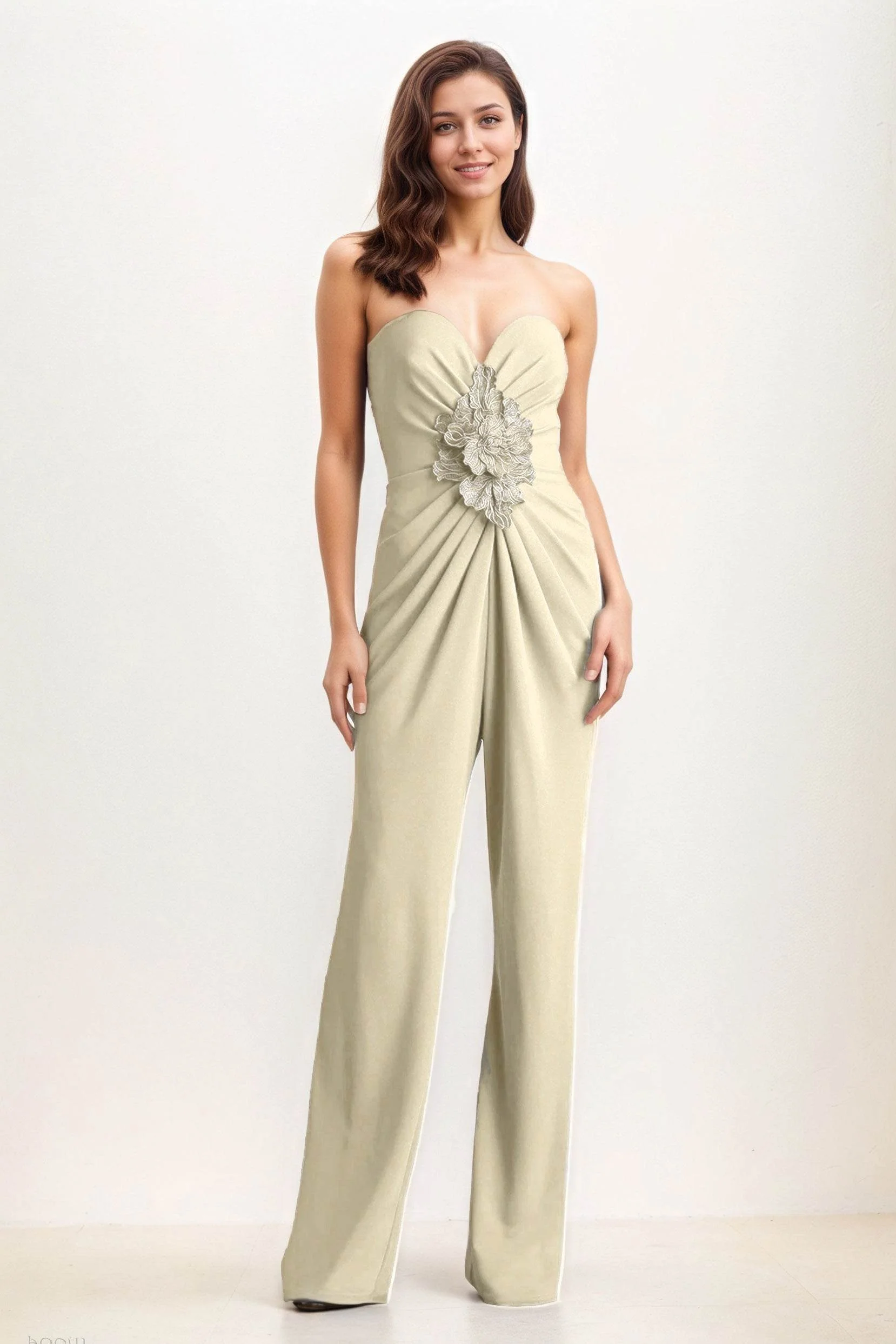 Jumpsuit Maxi Elastic Cloth Wedding Guest Dress CG0278