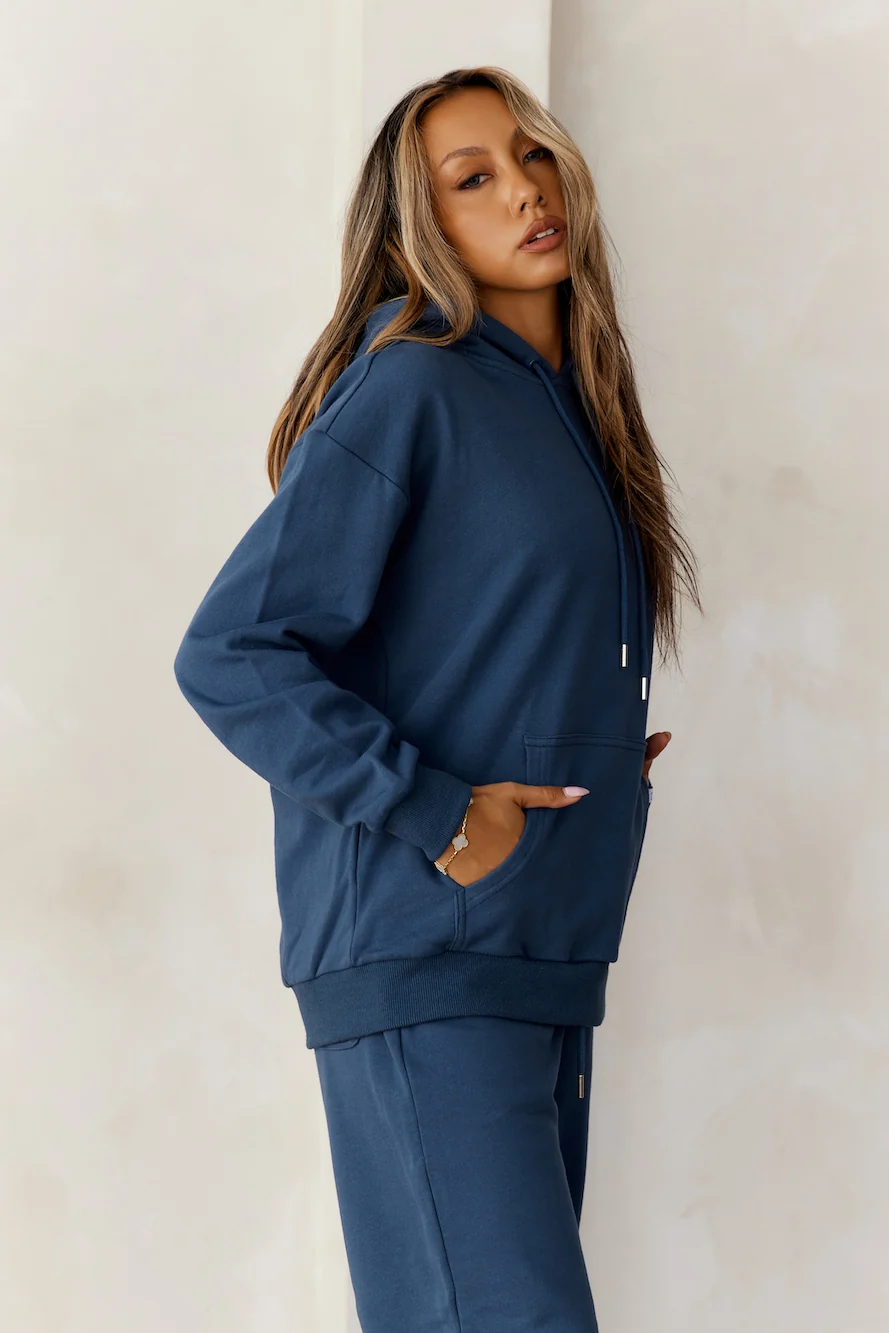 BASE Slip On London Hoodie Navy