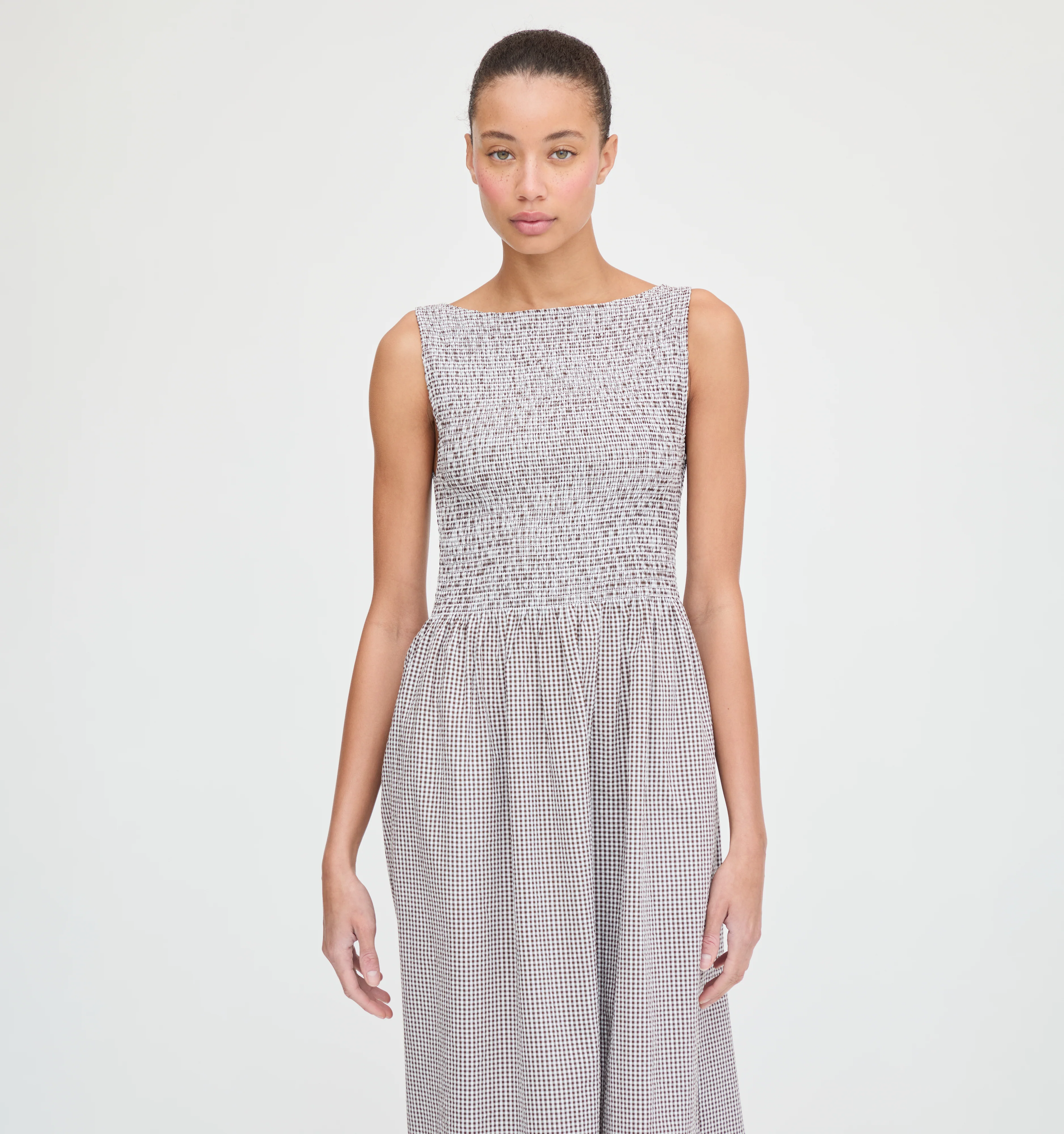 The Cosima Nap Dress - Chocolate Gingham