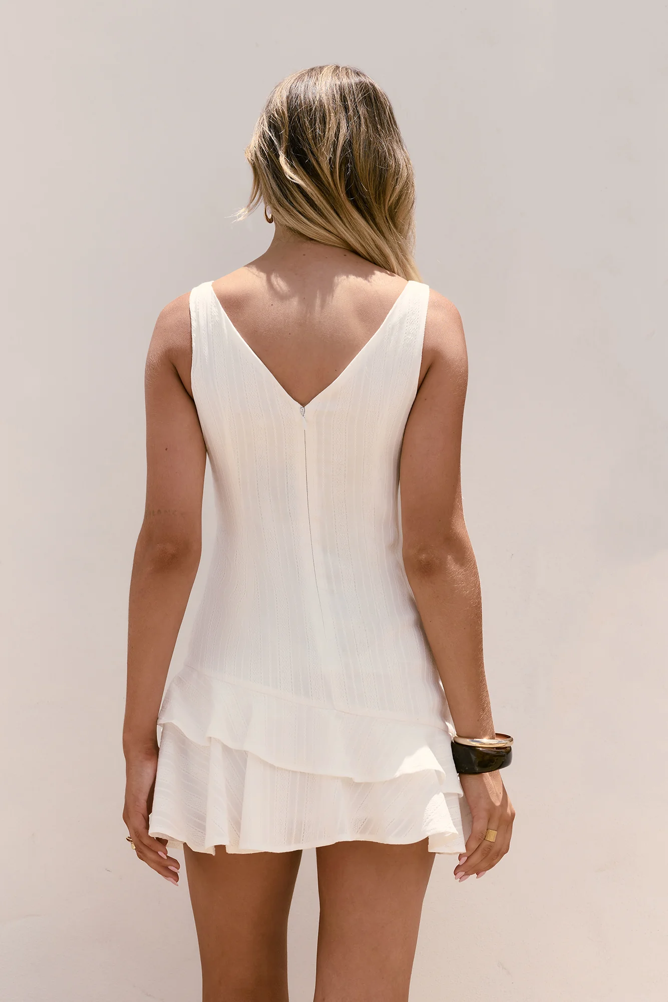 Among The Clouds Mini Dress White - luluinthesky