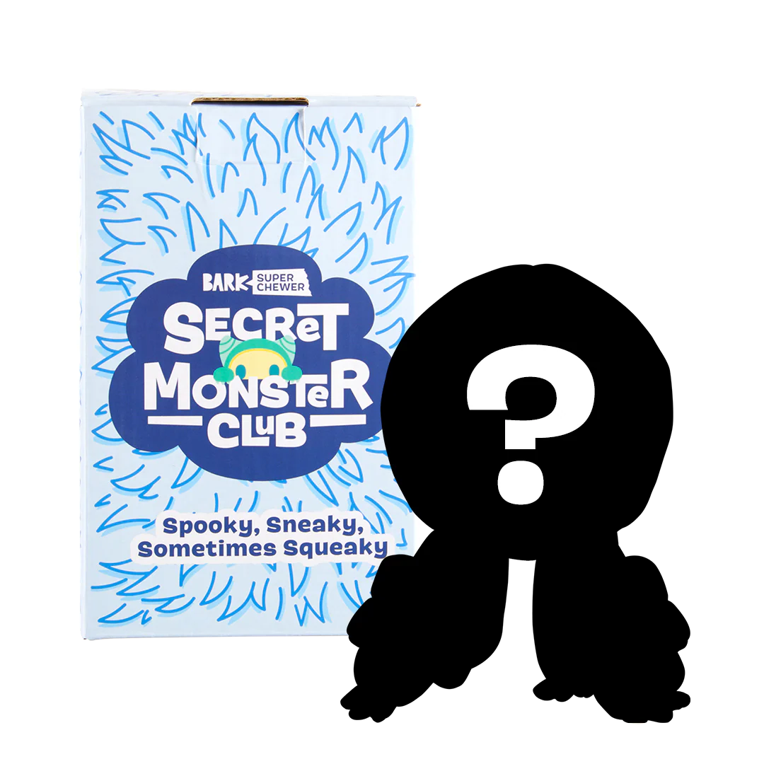 Secret Monster Club, Super Chewer Durable 2-in-1 Rip and Reveal Monthly Dog Toys