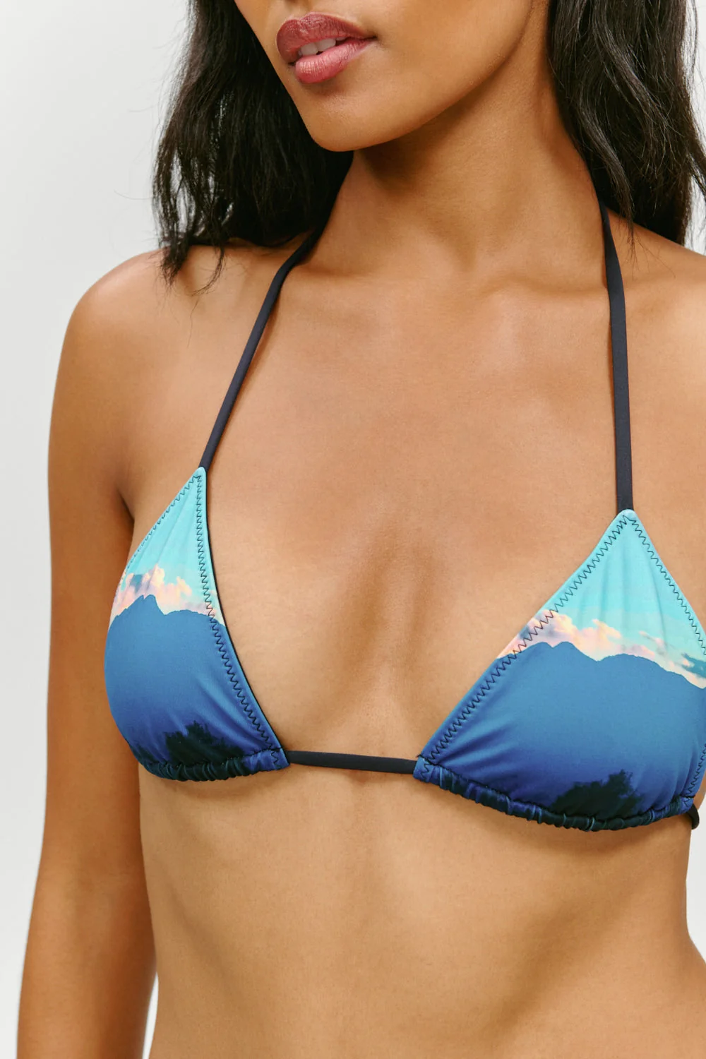 X Khy Nick String Triangle Bikini Top - Malibu Sunset