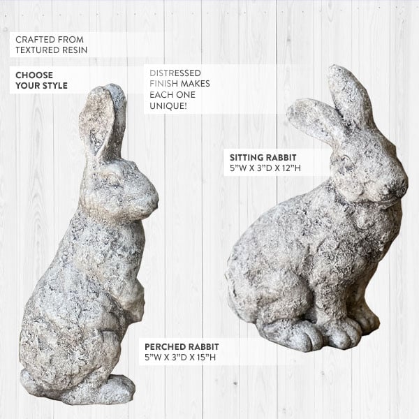 Rabbit Statue, Pick Your Style