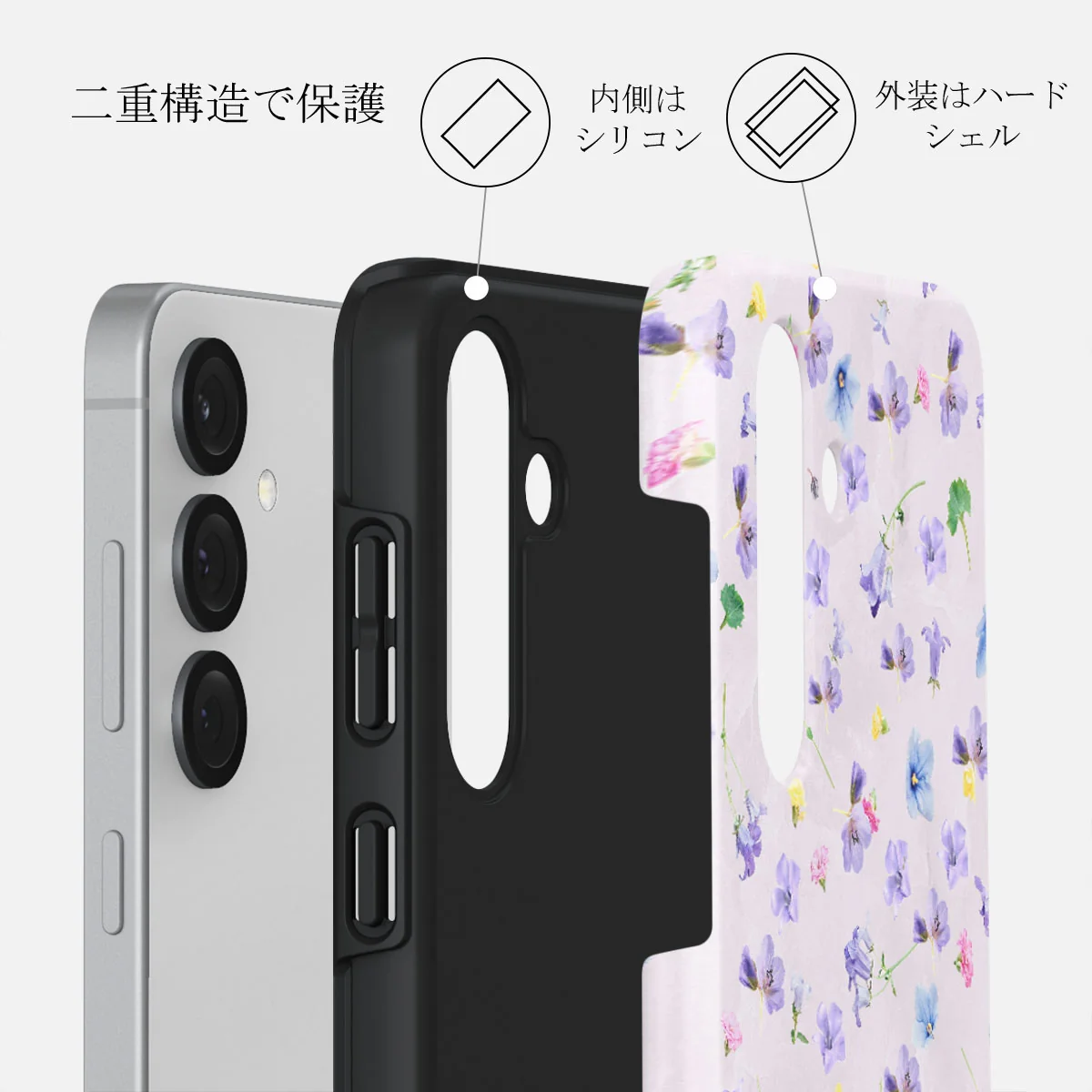Wildflower - Samsung Galaxy S25 ケース