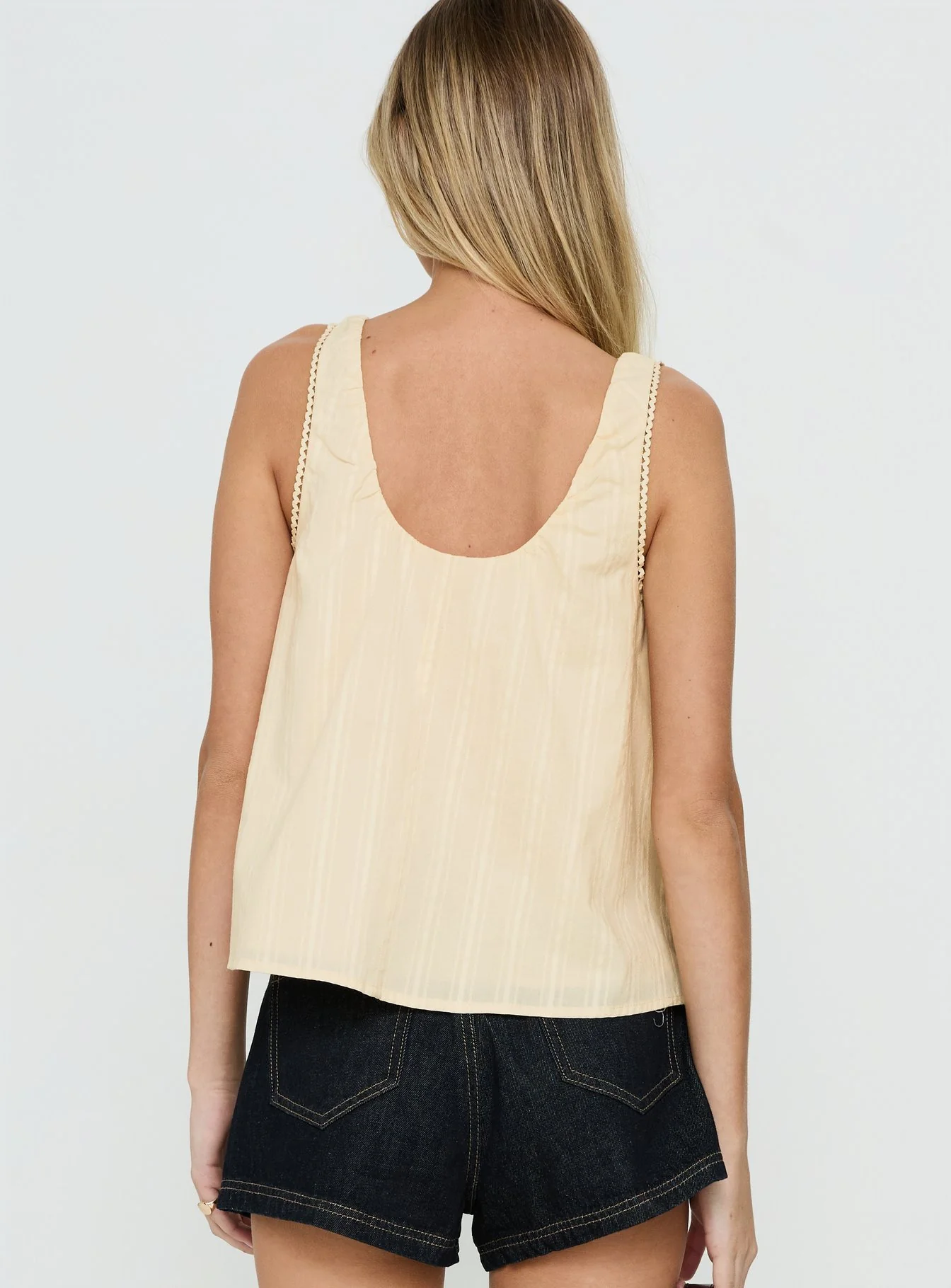 Antiquity Babydoll Top Butter Yellow