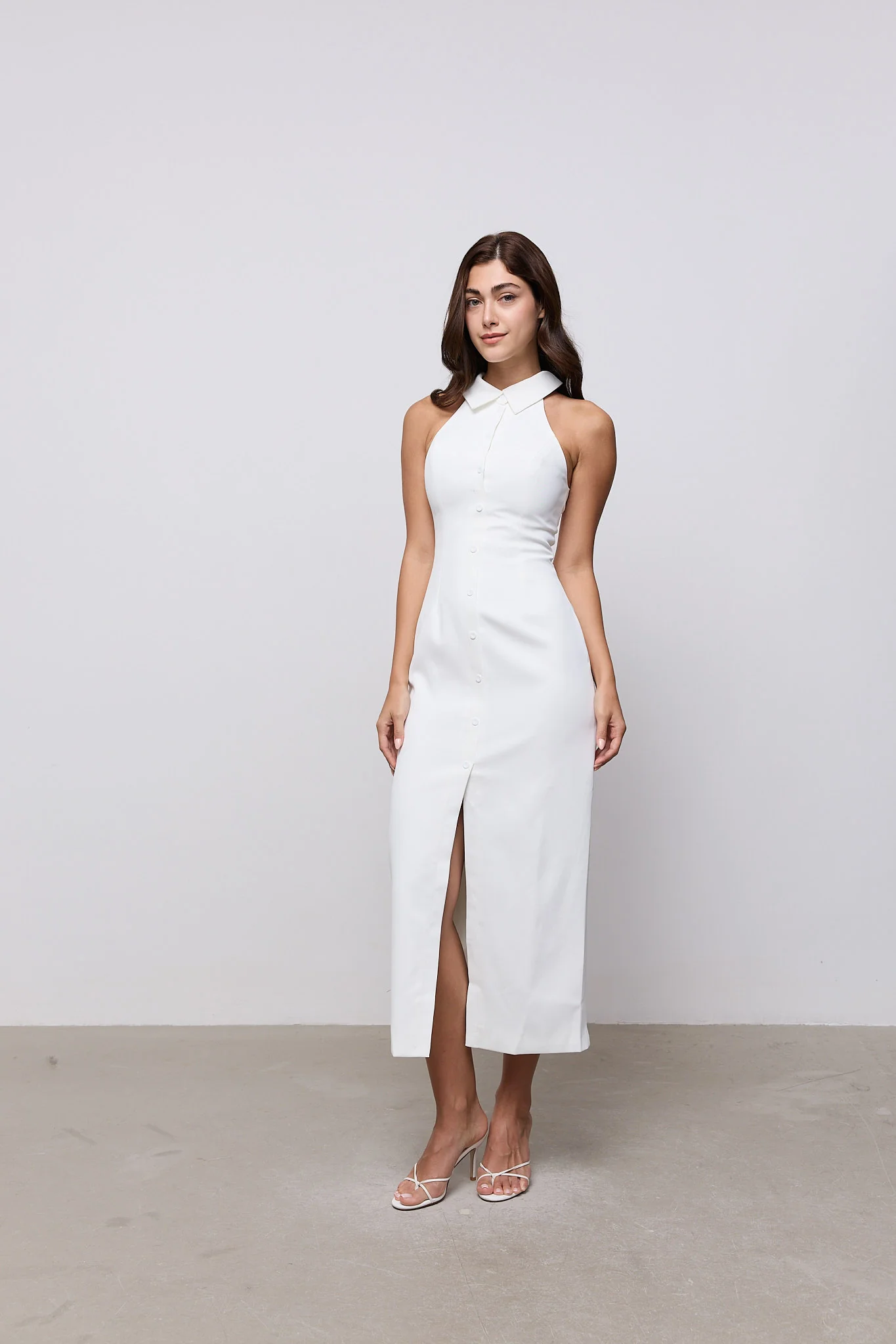 Collar Maxi Dress