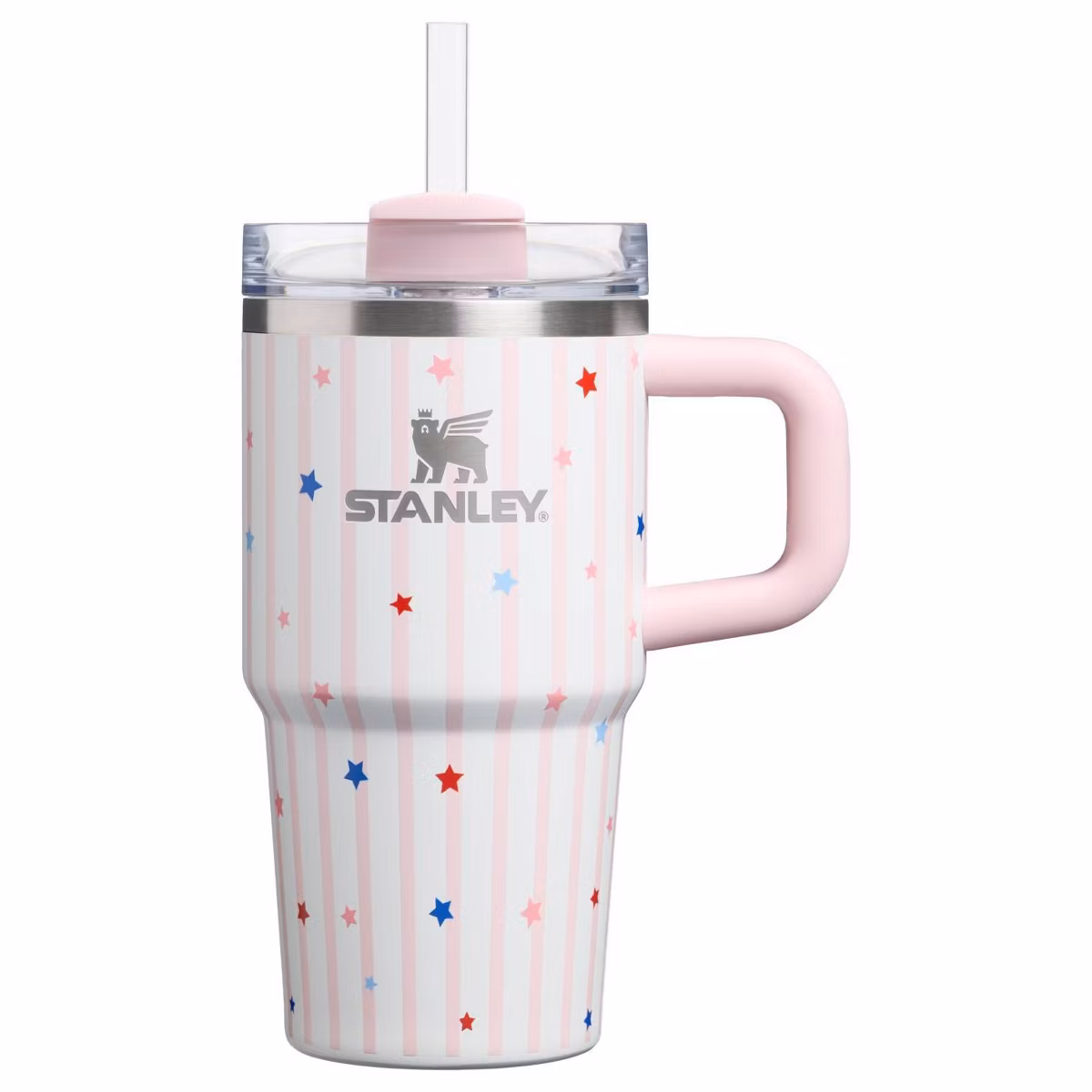 Stanley 20 oz Stainless Steel H2.0 FlowState Quencher Tumbler Blue Starry Stripes