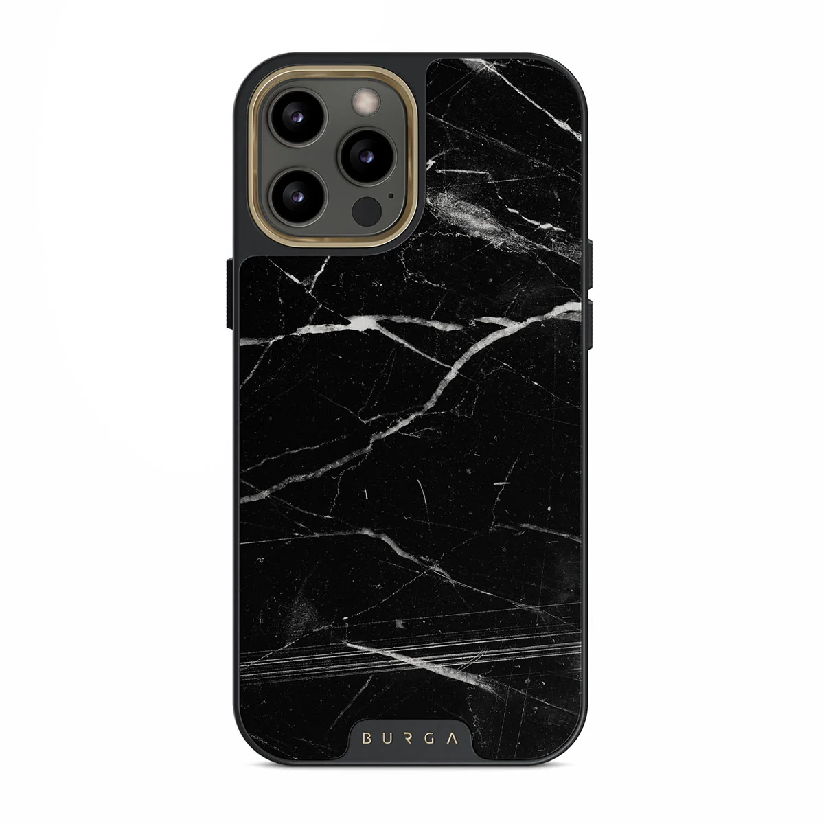 Noir Origin - Black Marble iPhone 12 Pro ケース