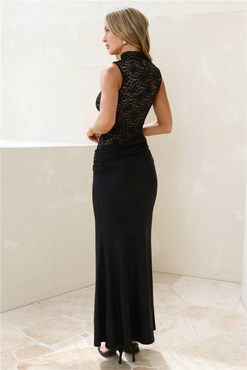 Casana Maxi Dress Black - luluinthesky