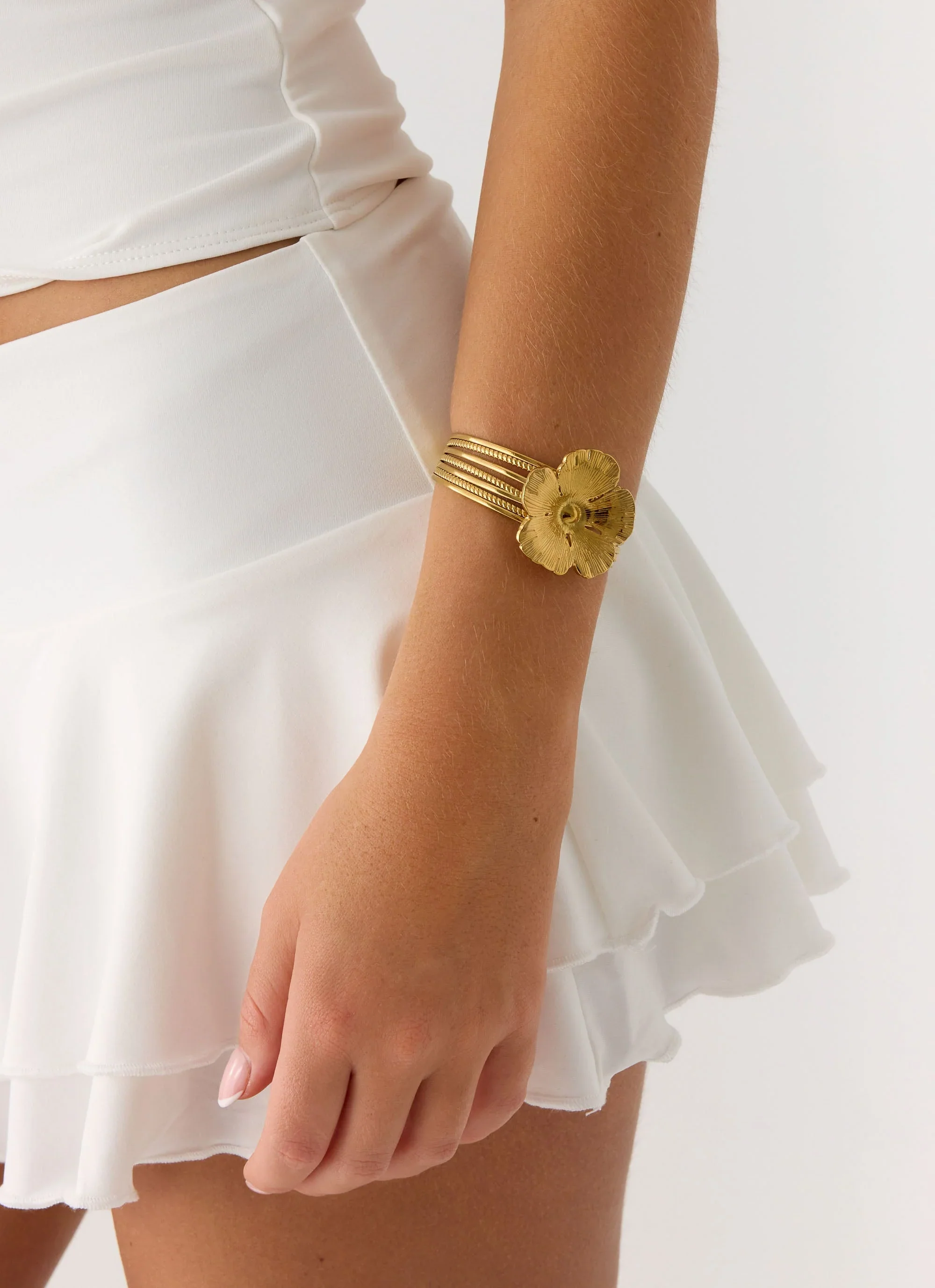 Bloomette Arm Cuff - Gold