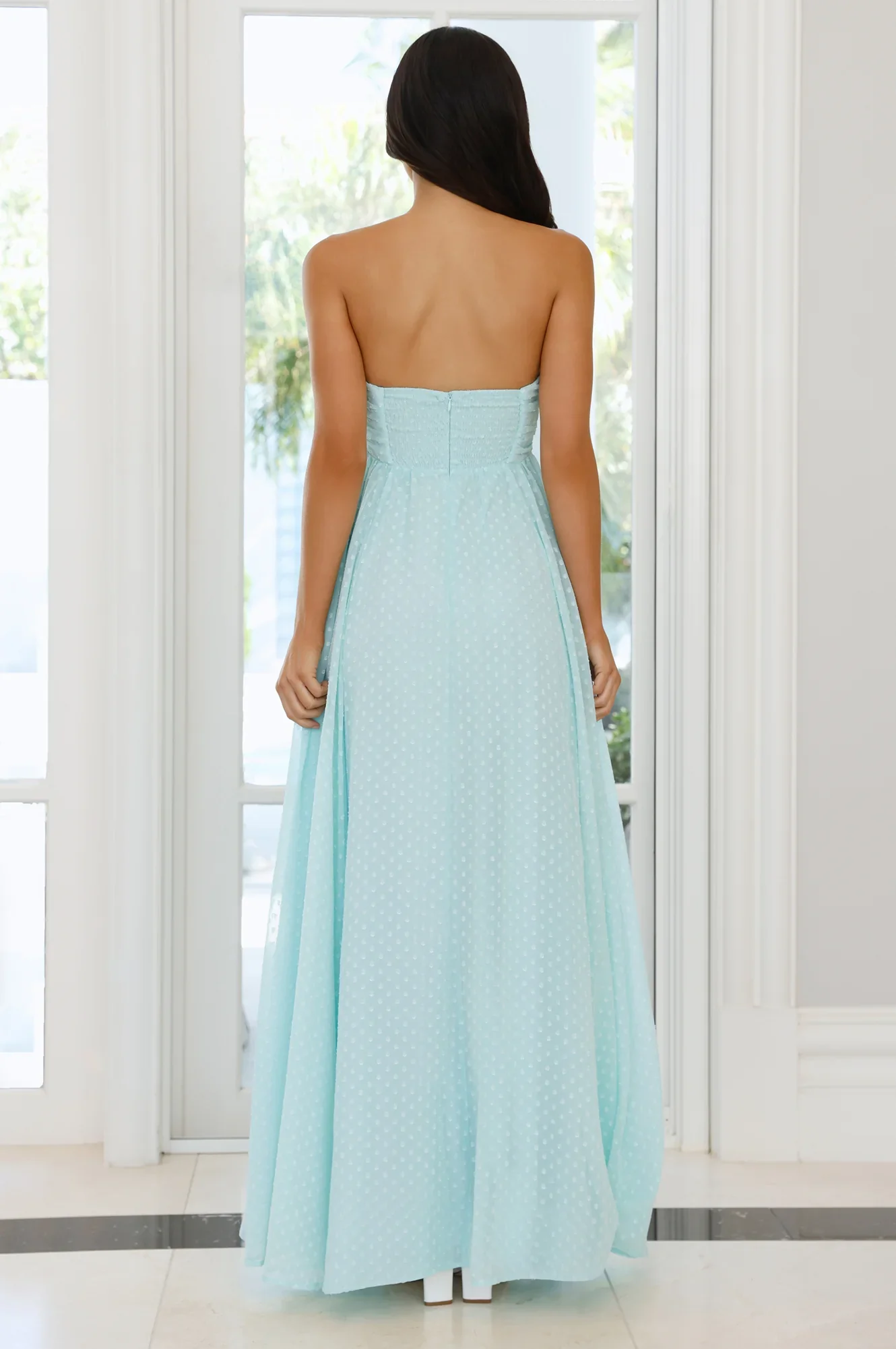 Secluded Grove Strapless Maxi Dress Mint - luluinthesky