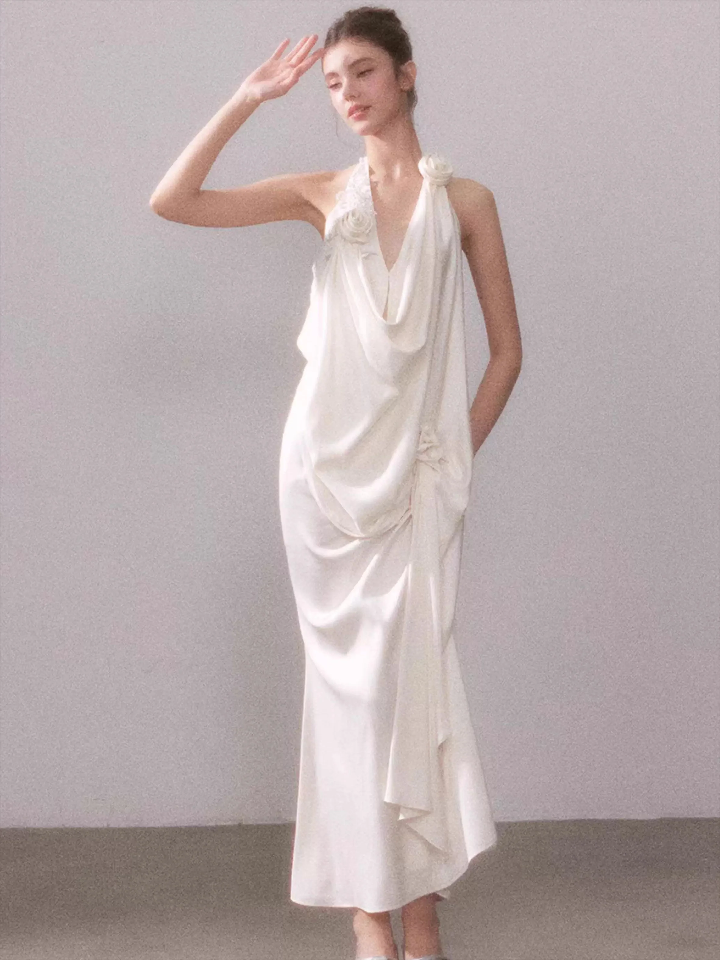 Tyndall Muse Satin Glow Maxi Dress