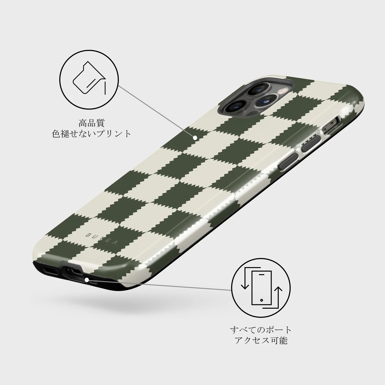 Retro Grid - iPhone 12 Pro Max ケース