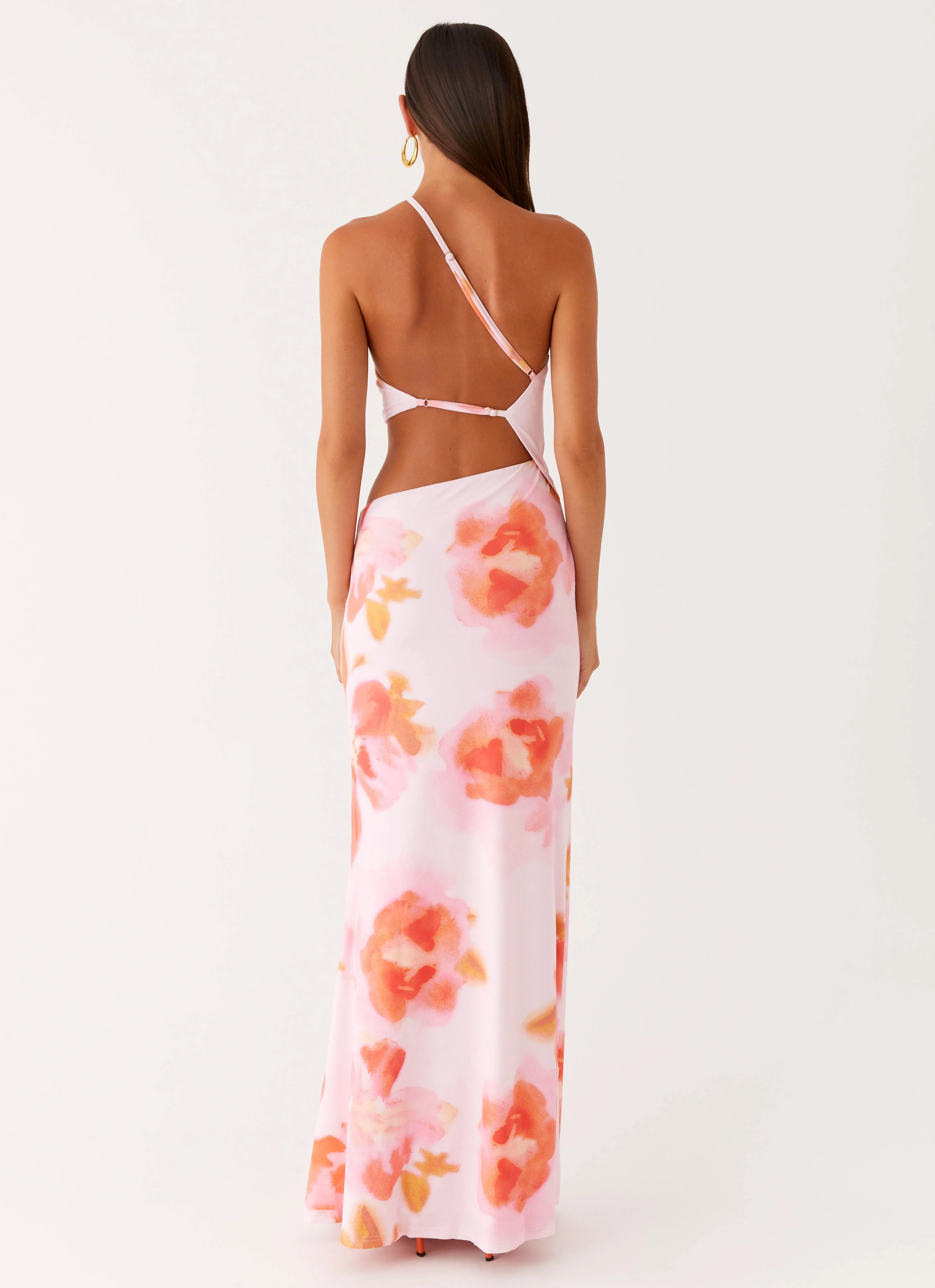 Riano Cut Out Maxi Dress - Blushing Blossom