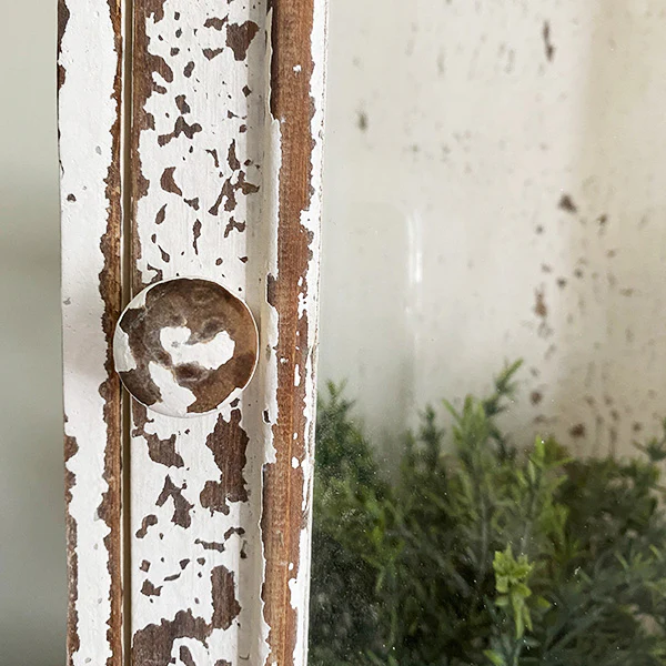 Antique Inspired Distressed Wooden Cabinets, Set of 2