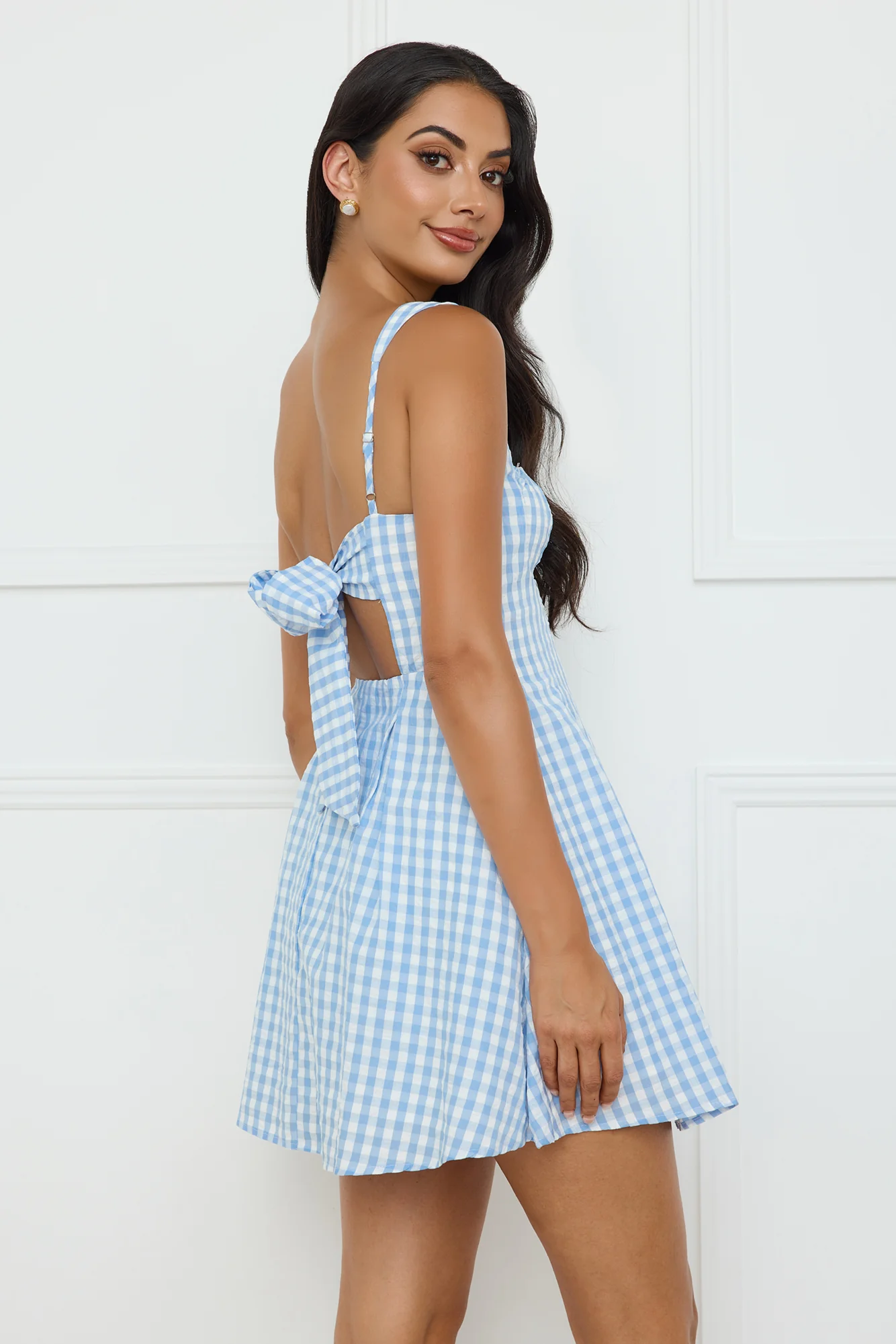 Grape Escape Mini Dress Blue