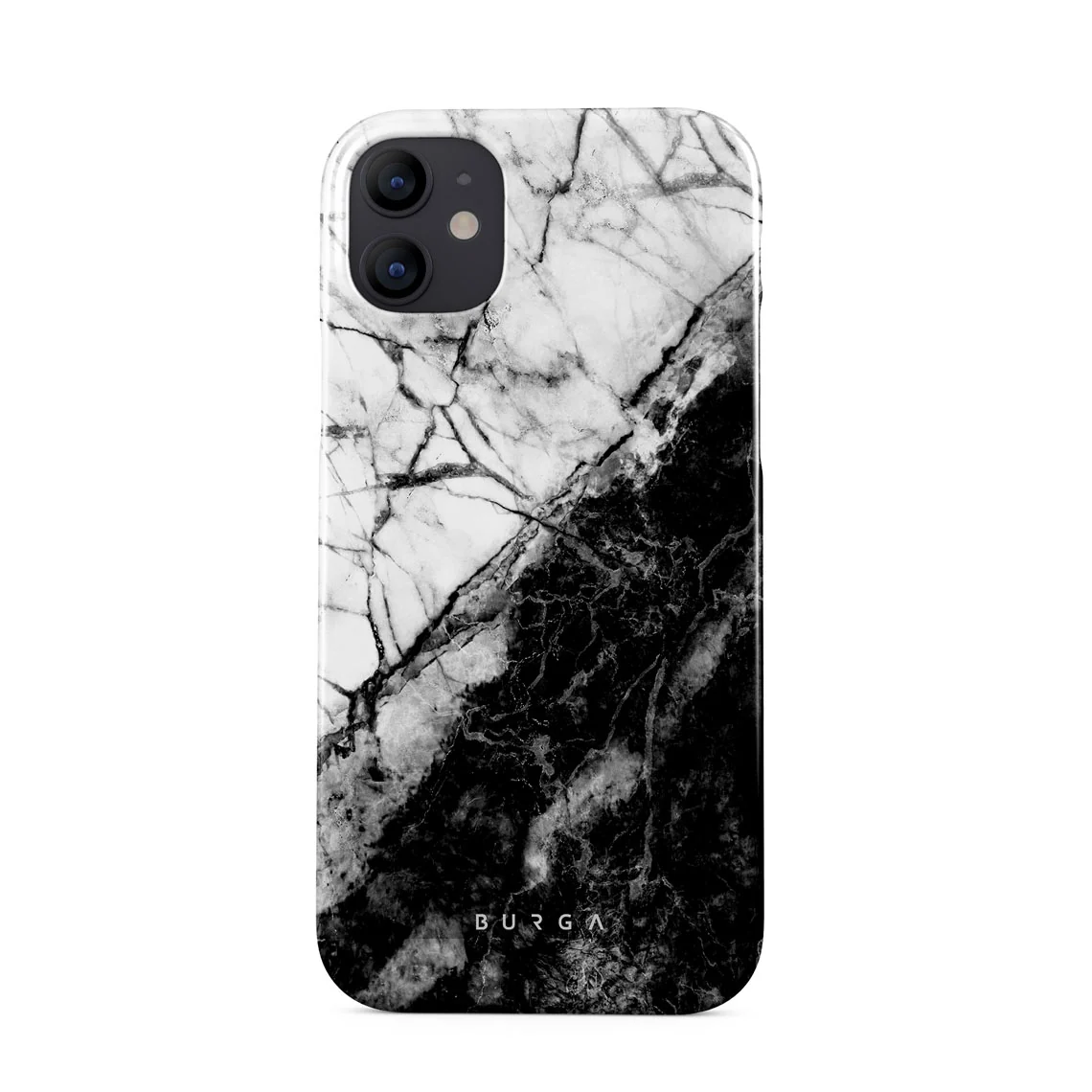 Fatal Contradiction - Black & White Marble iPhone 12 ケース