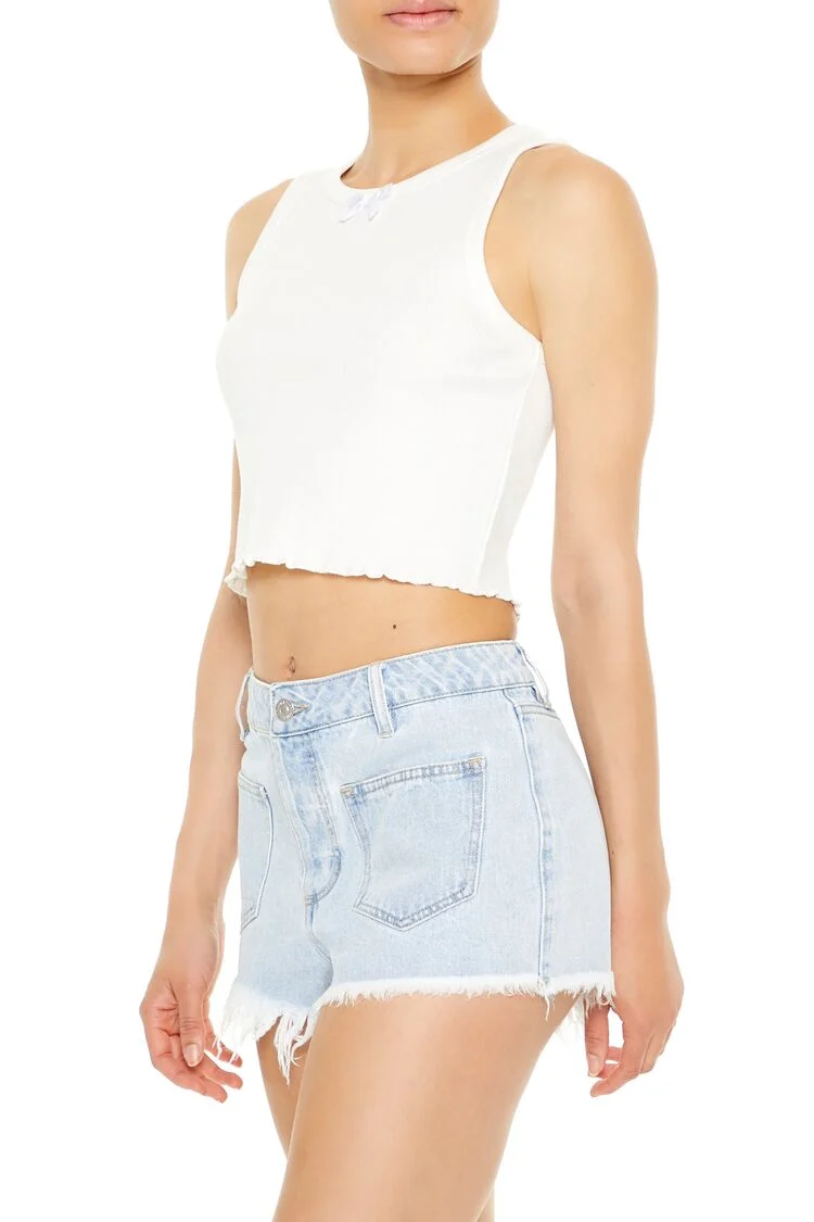 Lettuce-Edge Bow Tank Top