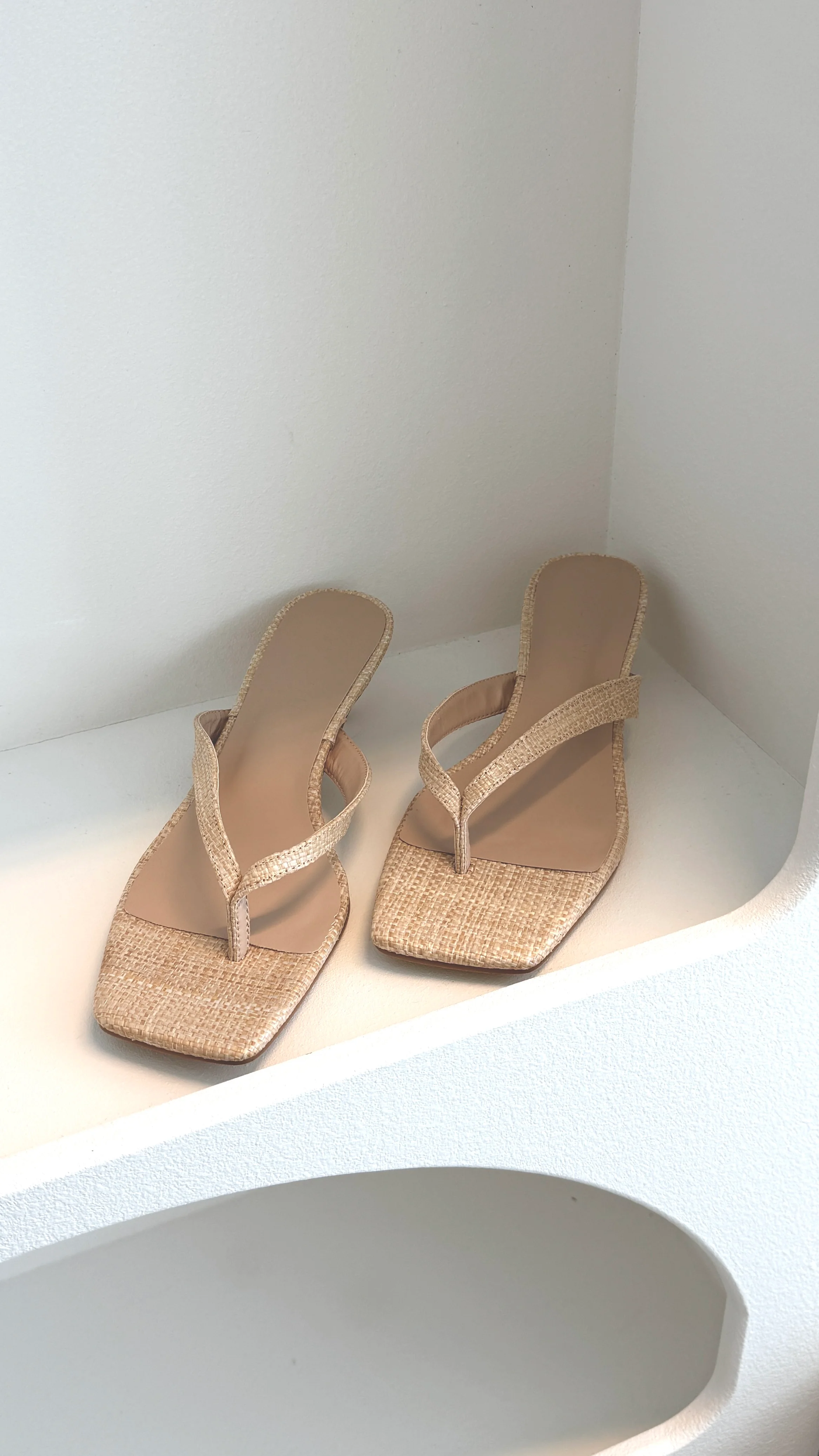 Heloise Heel - Natural Raffia