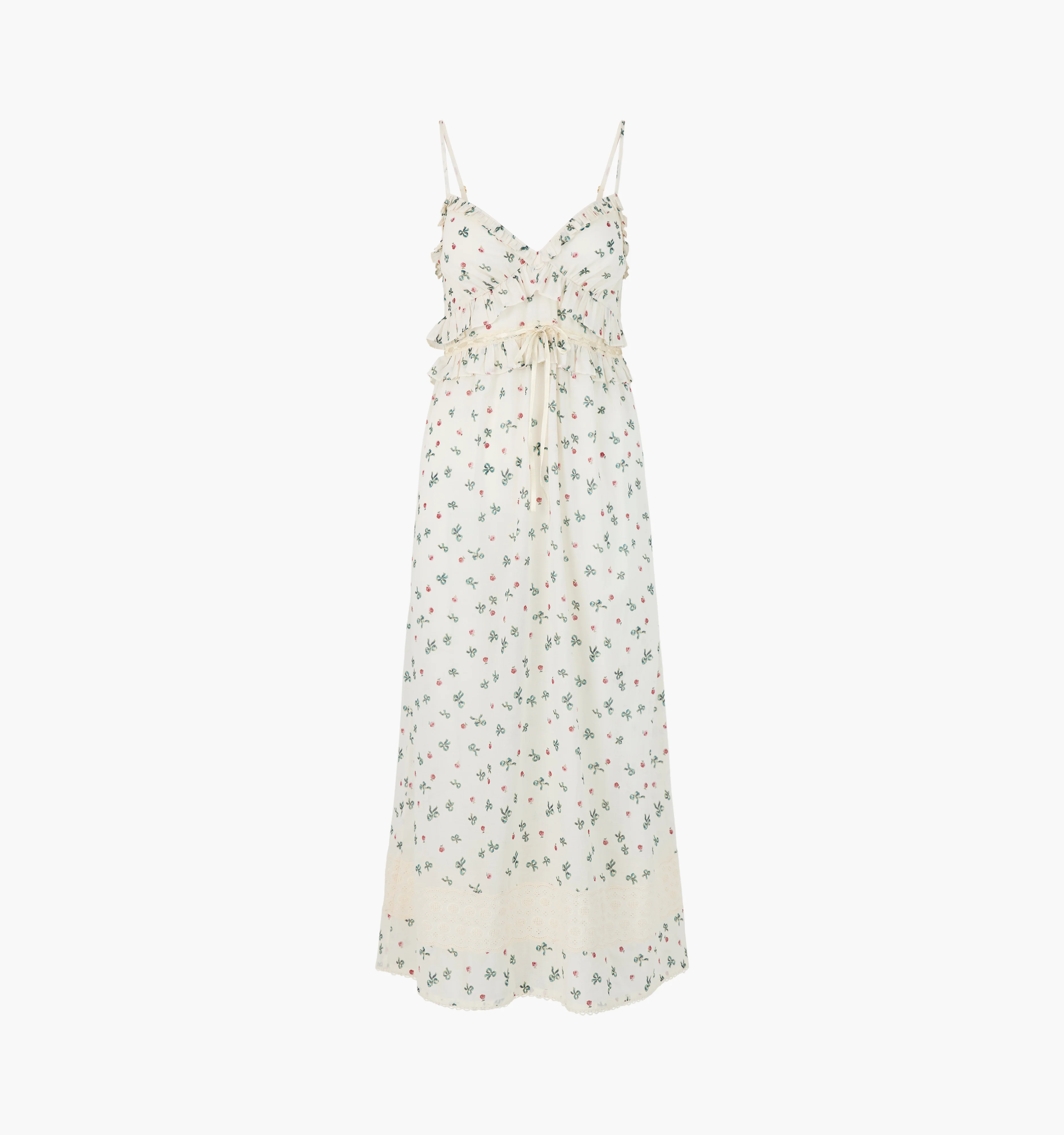 The Rayna Nightgown - Rosie Bow Toss, Ivory