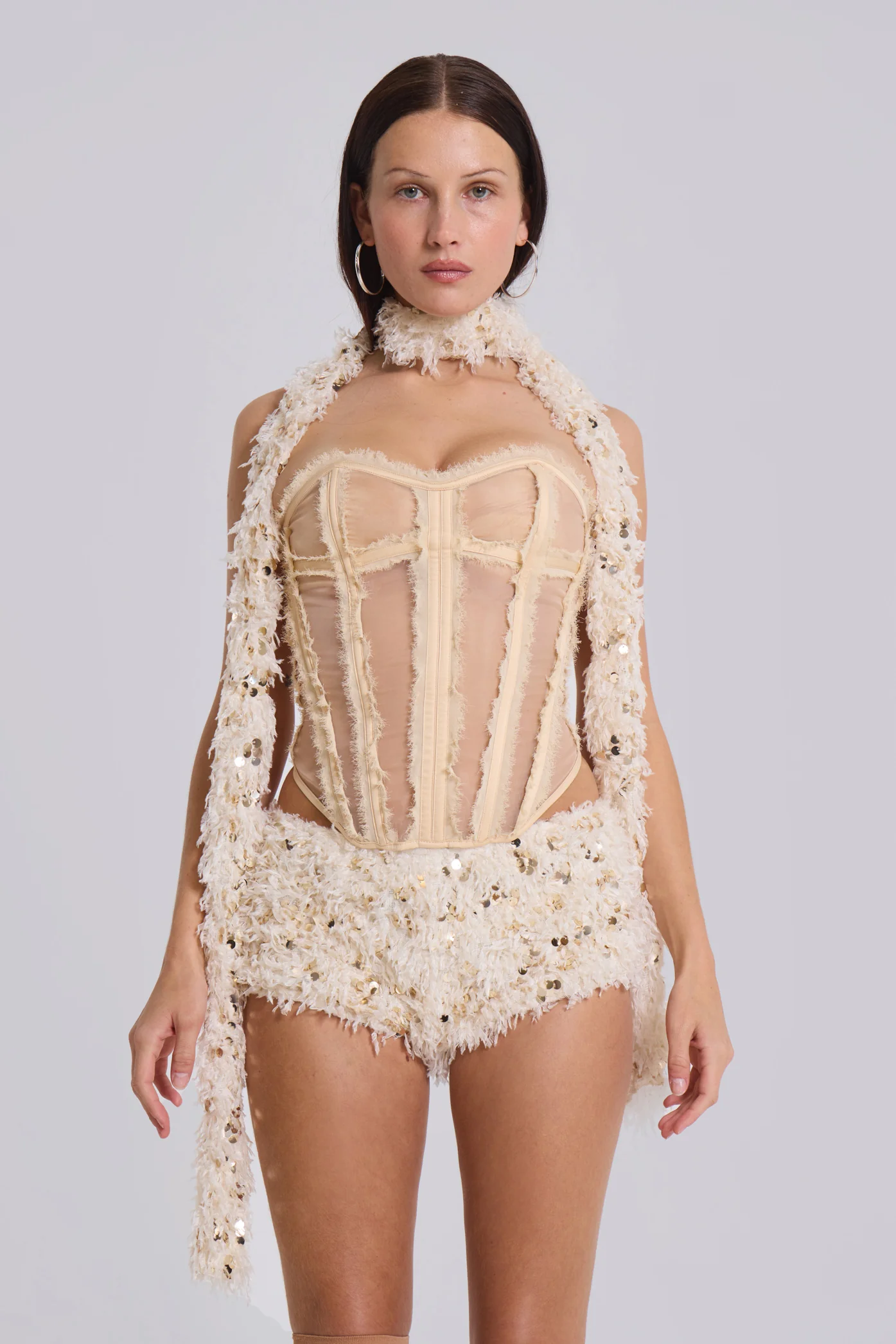 Champagne Mini Bloomer Shorts