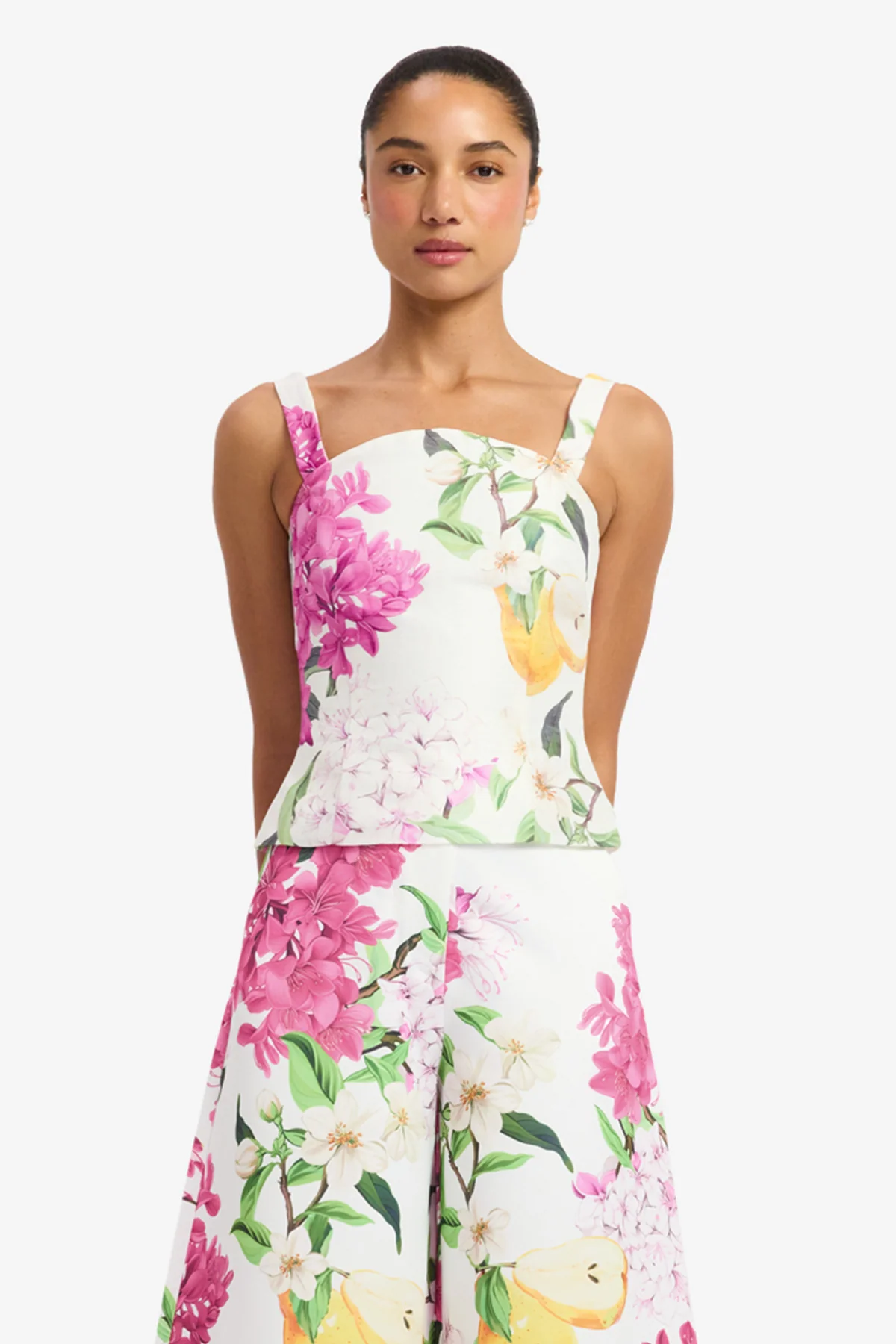 Isadora Top - Floral Pear Print