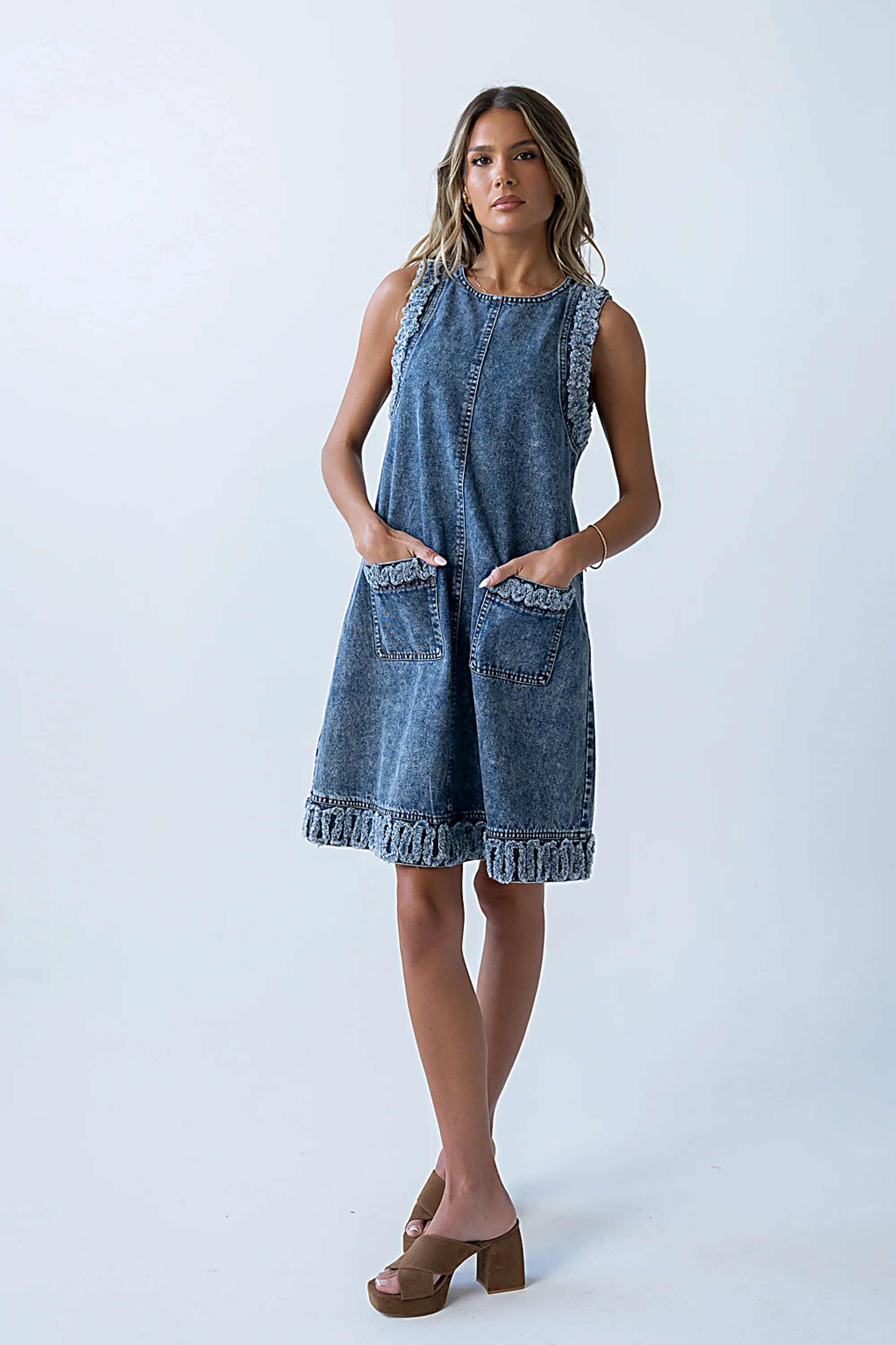 Keslie Denim Mini Dress