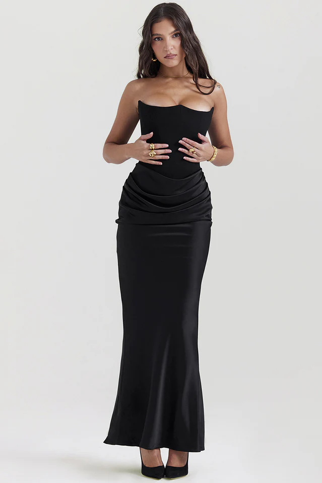 Persephone Off Shoulder Bustier Dress