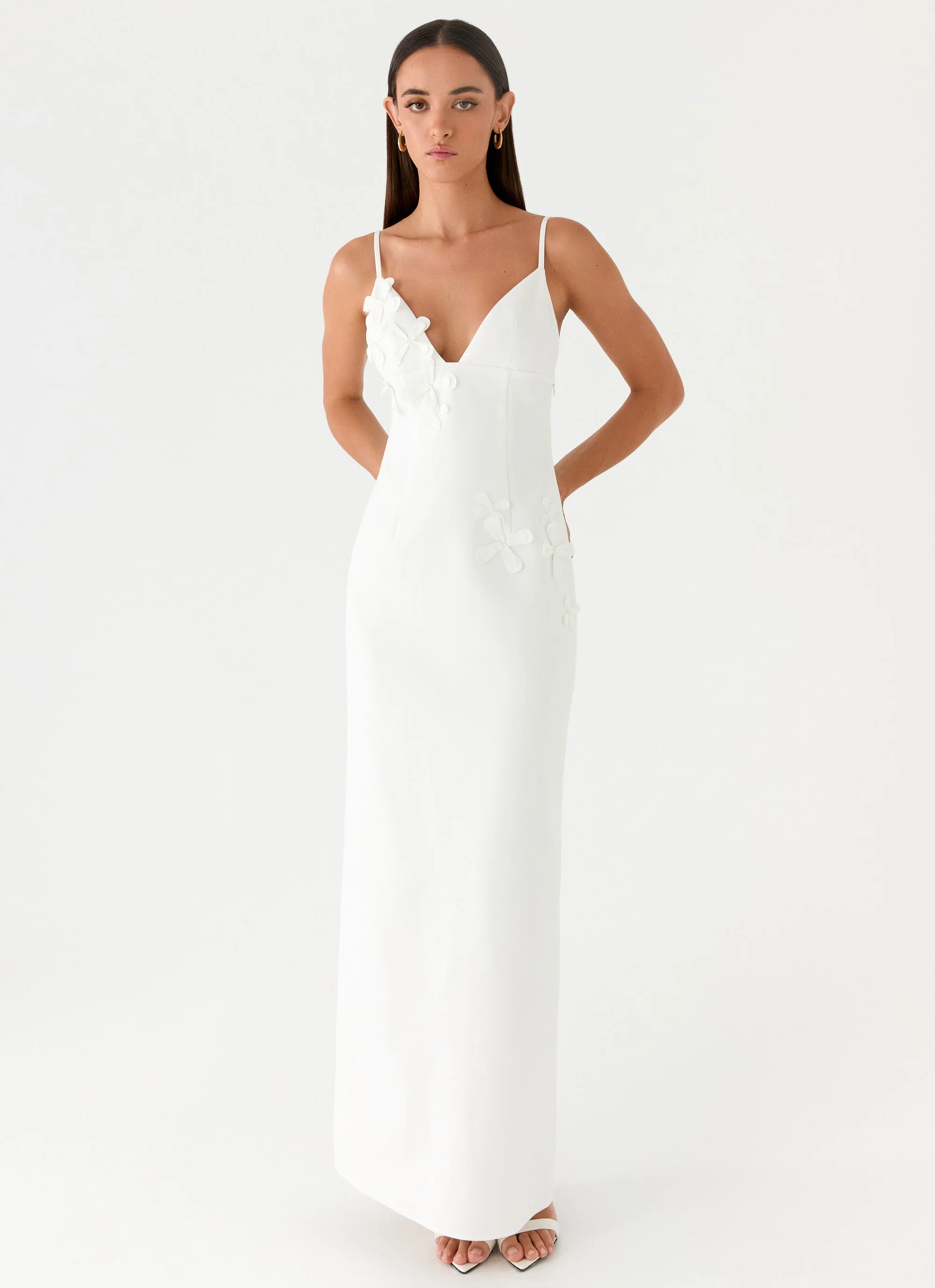 Lyris Maxi Dress - White - luluinthesky