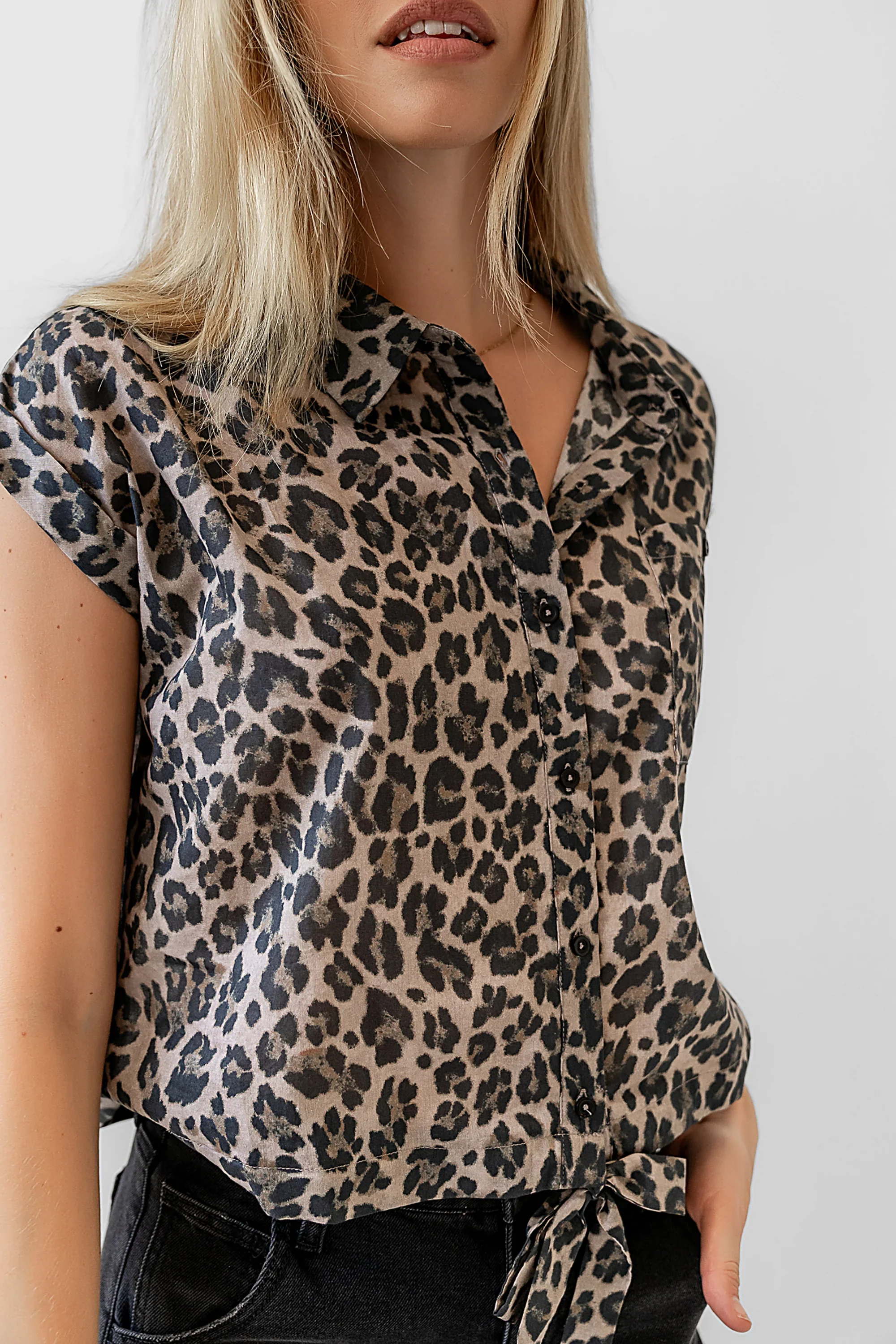 Reece Leopard Blouse