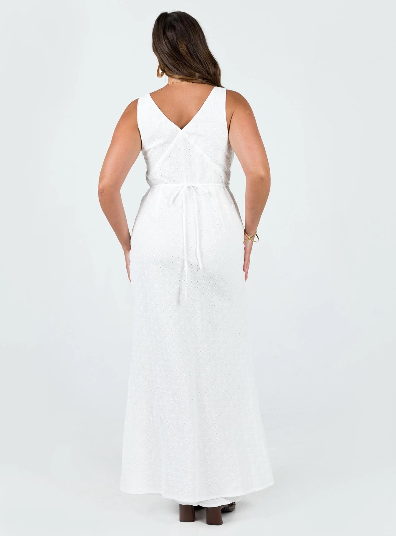 Nellie Maxi Dress White - luluinthesky