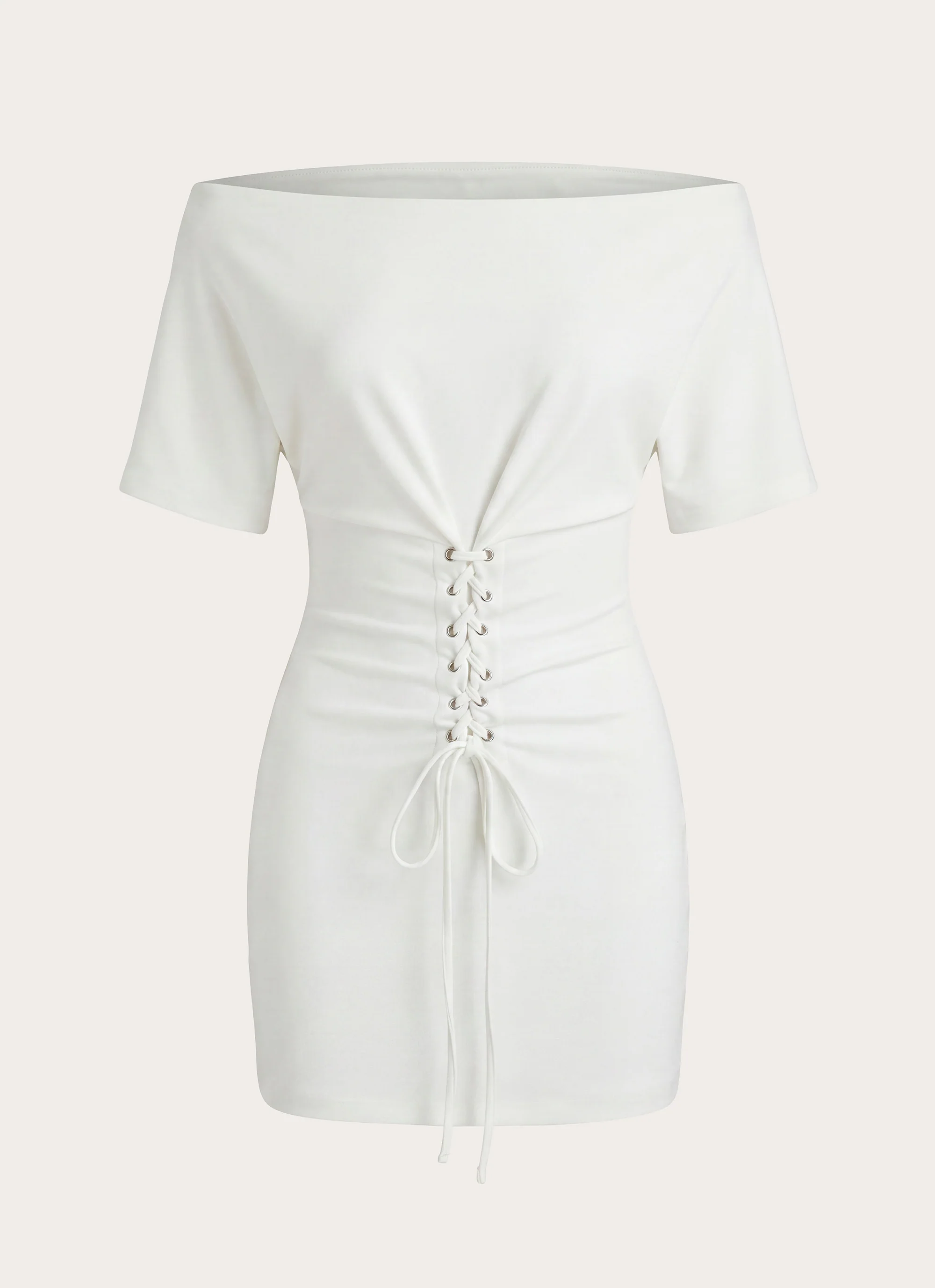 Rafinha Mini Dress - White - luluinthesky