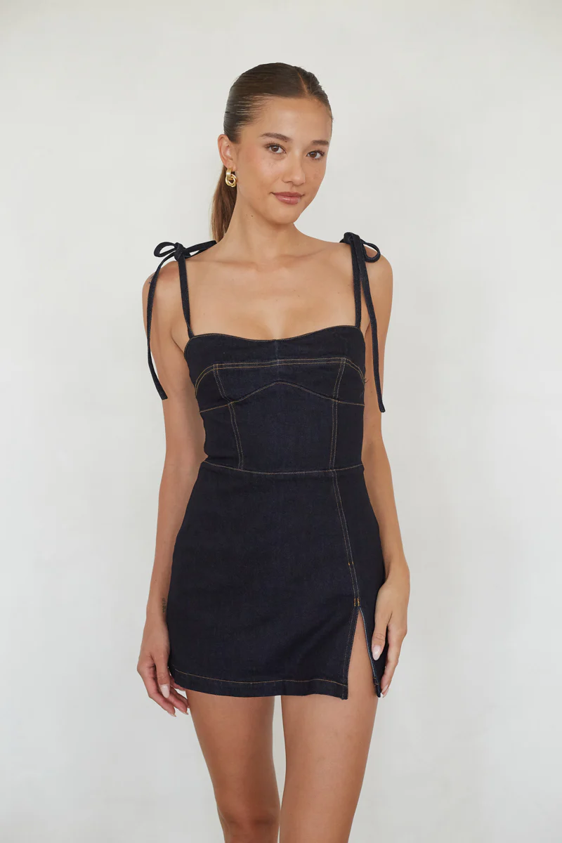 Saylor Denim Mini Dress - luluinthesky