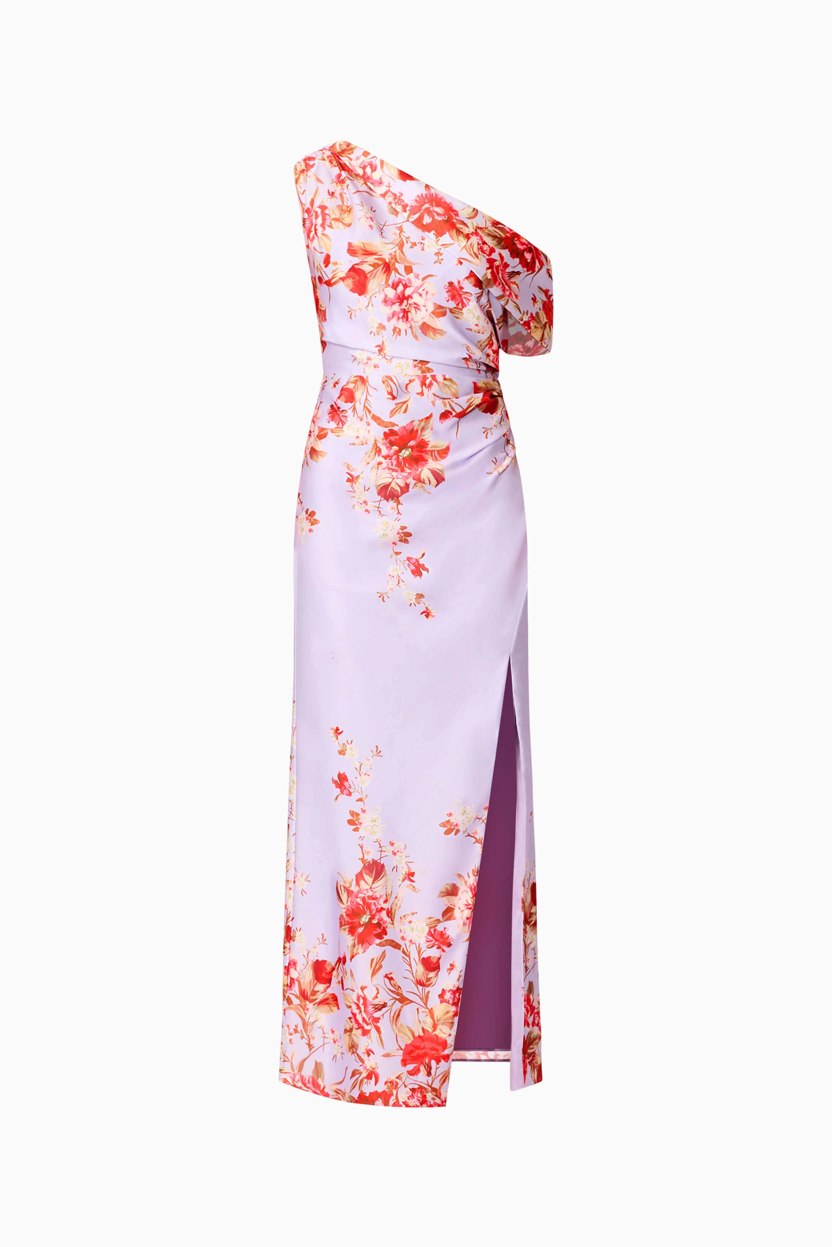 Elina Asymmetrical Gown in Purple